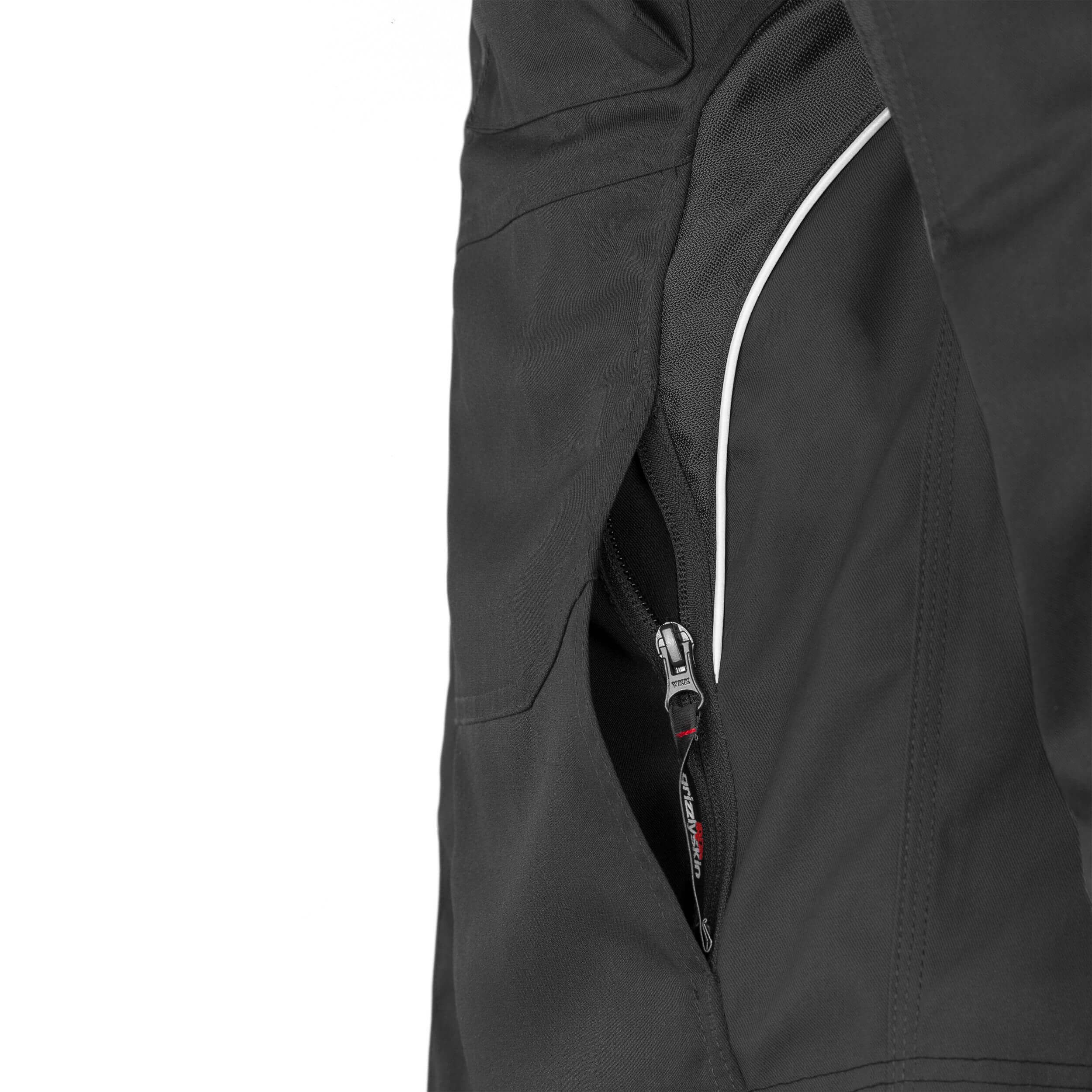 Qualitex Workwear Arbeitsjacke Leichte Workwear Bundjacke - Atmungsaktiv & Robust - Ungefüttert (1-St) Lyocell, Cordura, Stretch - Top modern für Handwerker & Mechatroniker