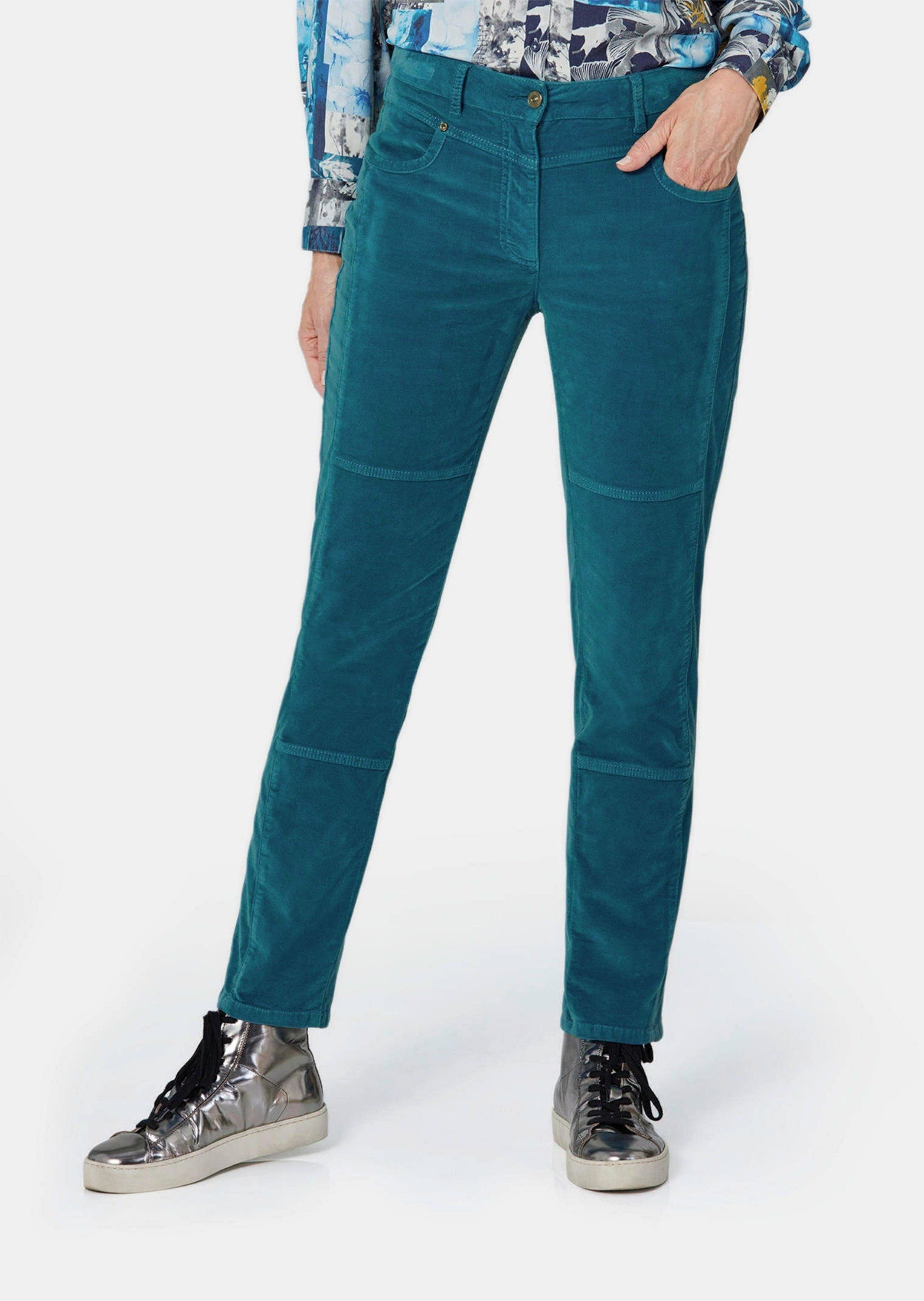 Schlupfhose Bequeme Samthose mit Wascheffekt