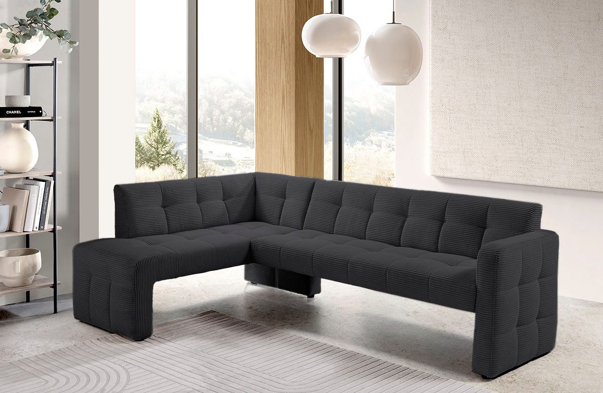 exxpo - sofa fashion Essbank Barista, bequem und elegant, hohe Bodenfreiheit, Eckbank Barista bequem und elegant, hochwertige Detailverarbeitung – Bild 2 von 3
