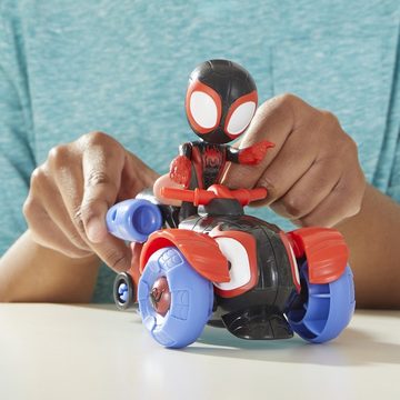 Hasbro Actionfigur Marvel Spidey and His Amazing Friends, Miles Morales Techno-Racer