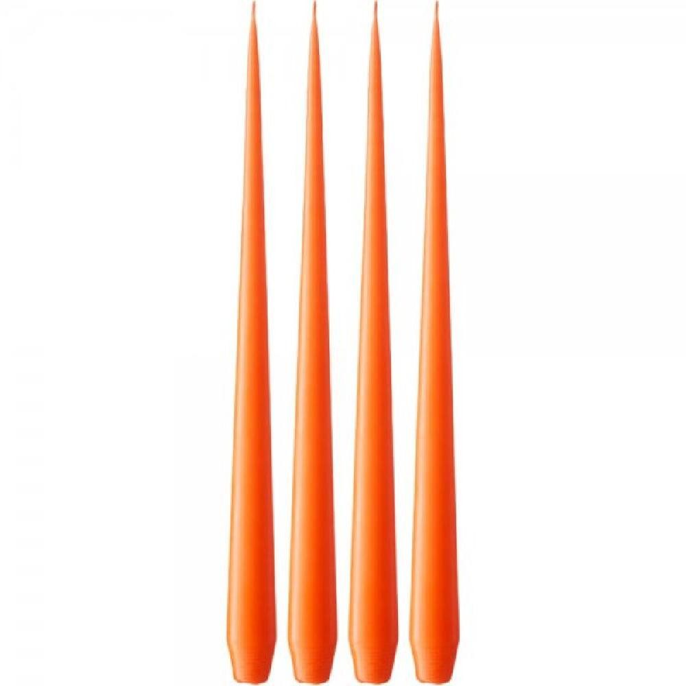 ester & erik Tafelkerze Spitzkerze Taper Candle Mild Orange (4-teilig) (32cm)