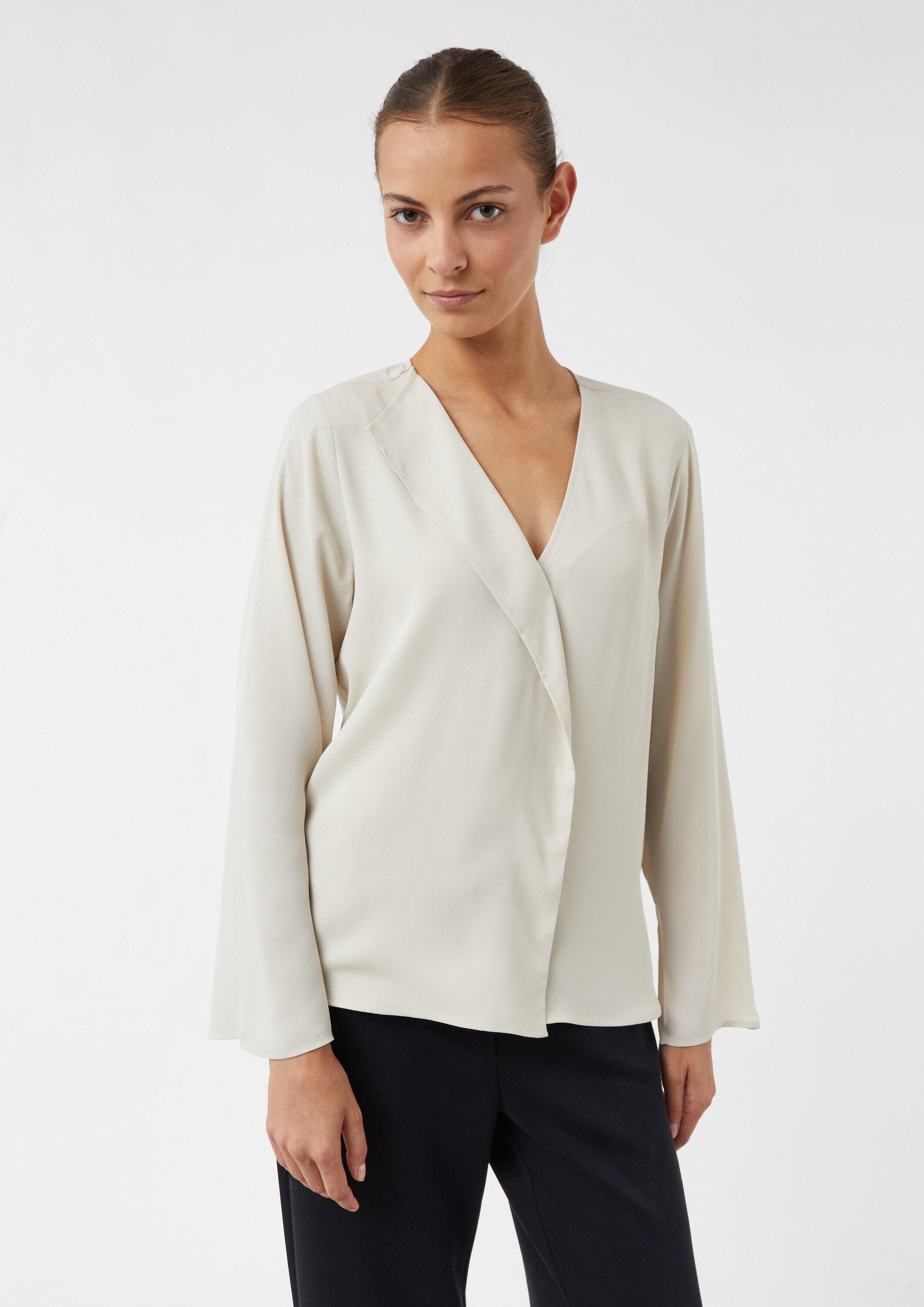 comma Langarmbluse Bluse Feminine Bluse mit günstig online kaufen