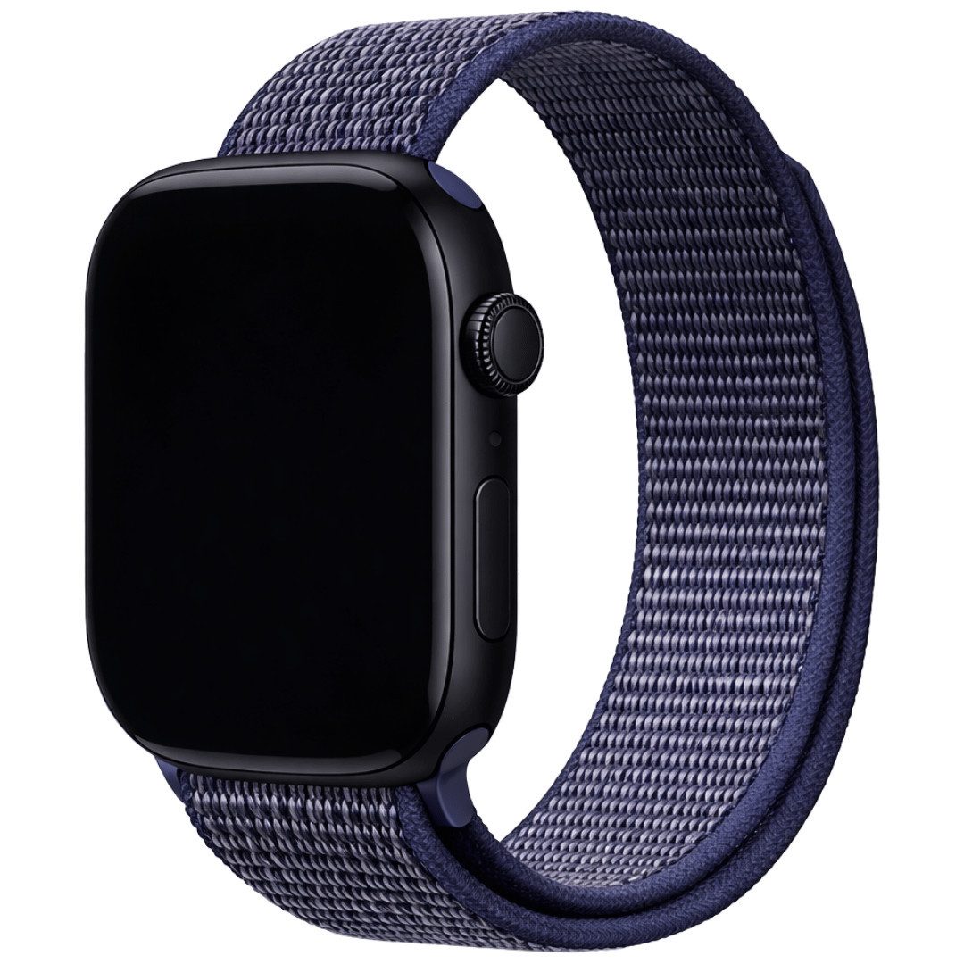 SmartUP Smartwatch-Armband für Apple Watch 11 10 9 8 7 6 5 4 3 2 SE Ultra Nylon Sport Ersatzband, kompatibel mit allen Apple Watch Modellen, atmungsaktives Nylon