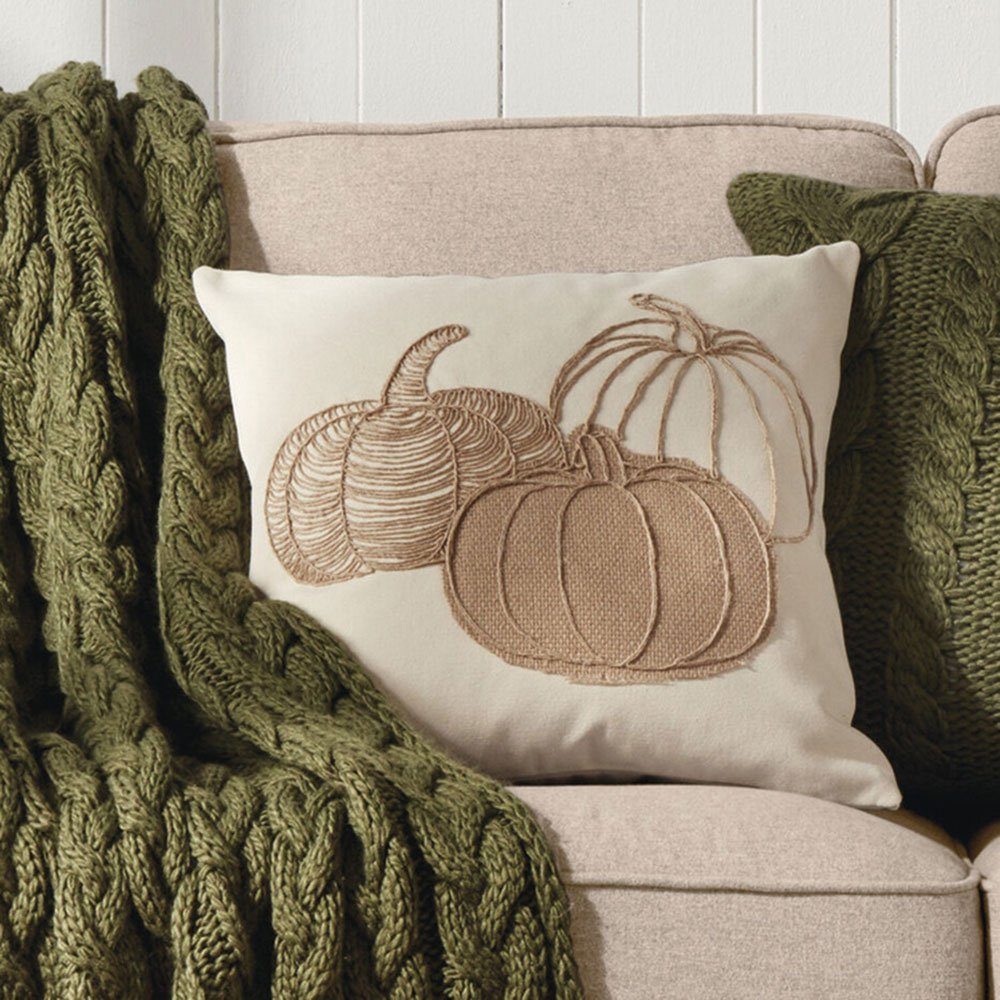 Home-trends24.de Kissenhülle Kissenbezug Kürbis Deko Kissen günstig online kaufen