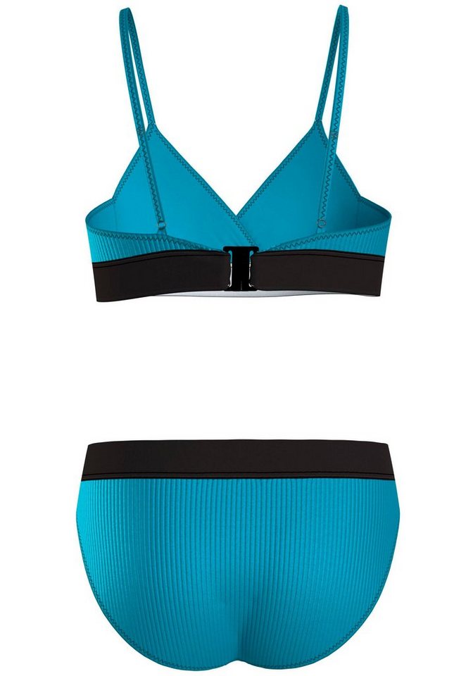 Calvin Klein Swimwear Triangel-Bikini CROSSOVER TRIANGLE BIKINI SET (2-St) mit  Markenlabel