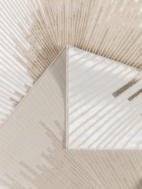 Teppich Elora Kurzflor, Leonique, rechteckig, Höhe: 8 mm, mit leichtem Glanz, Hoch Tief Struktur, elegantes Design, Wohnzimmer