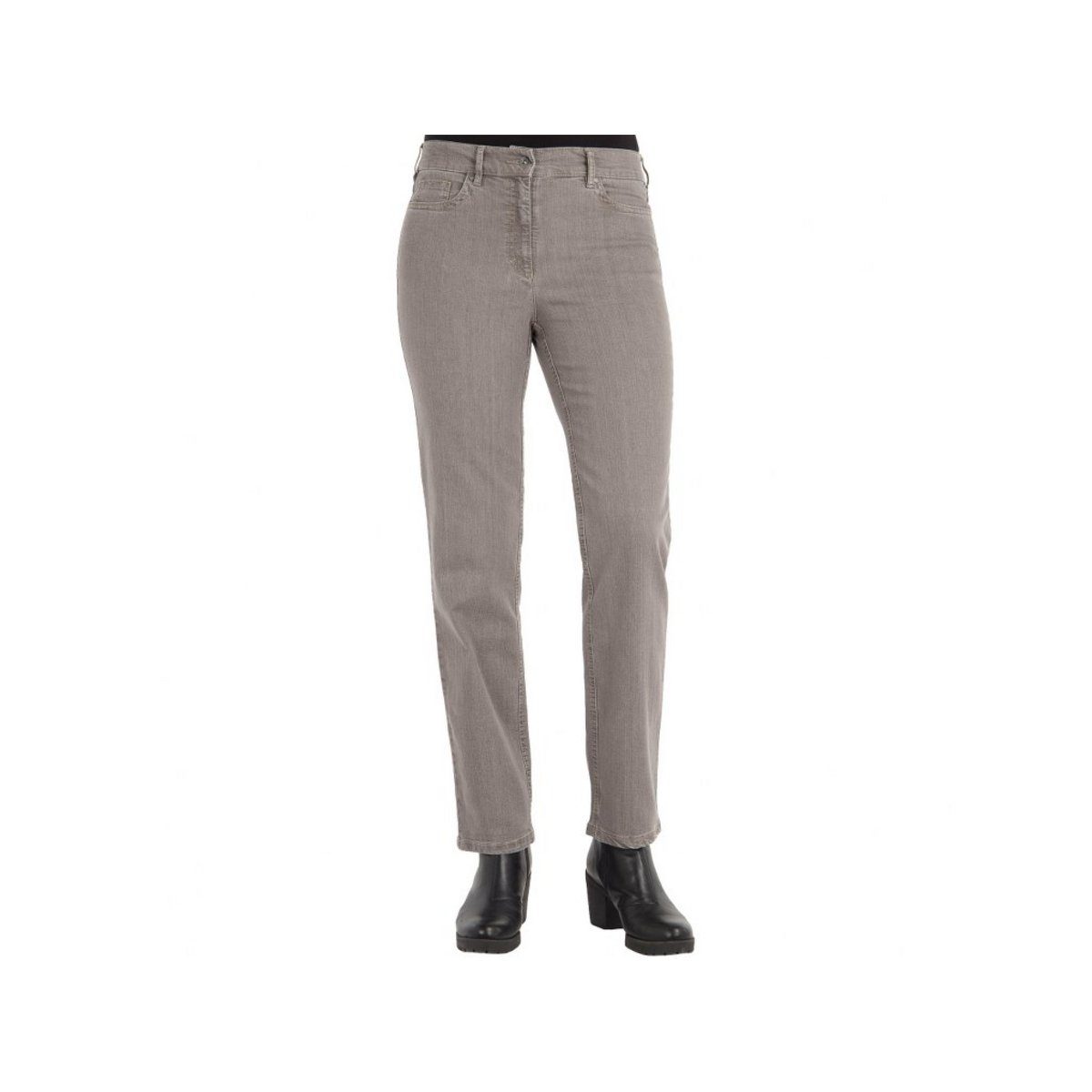 grau 5-Pocket-Jeans Zerres (1-tlg)