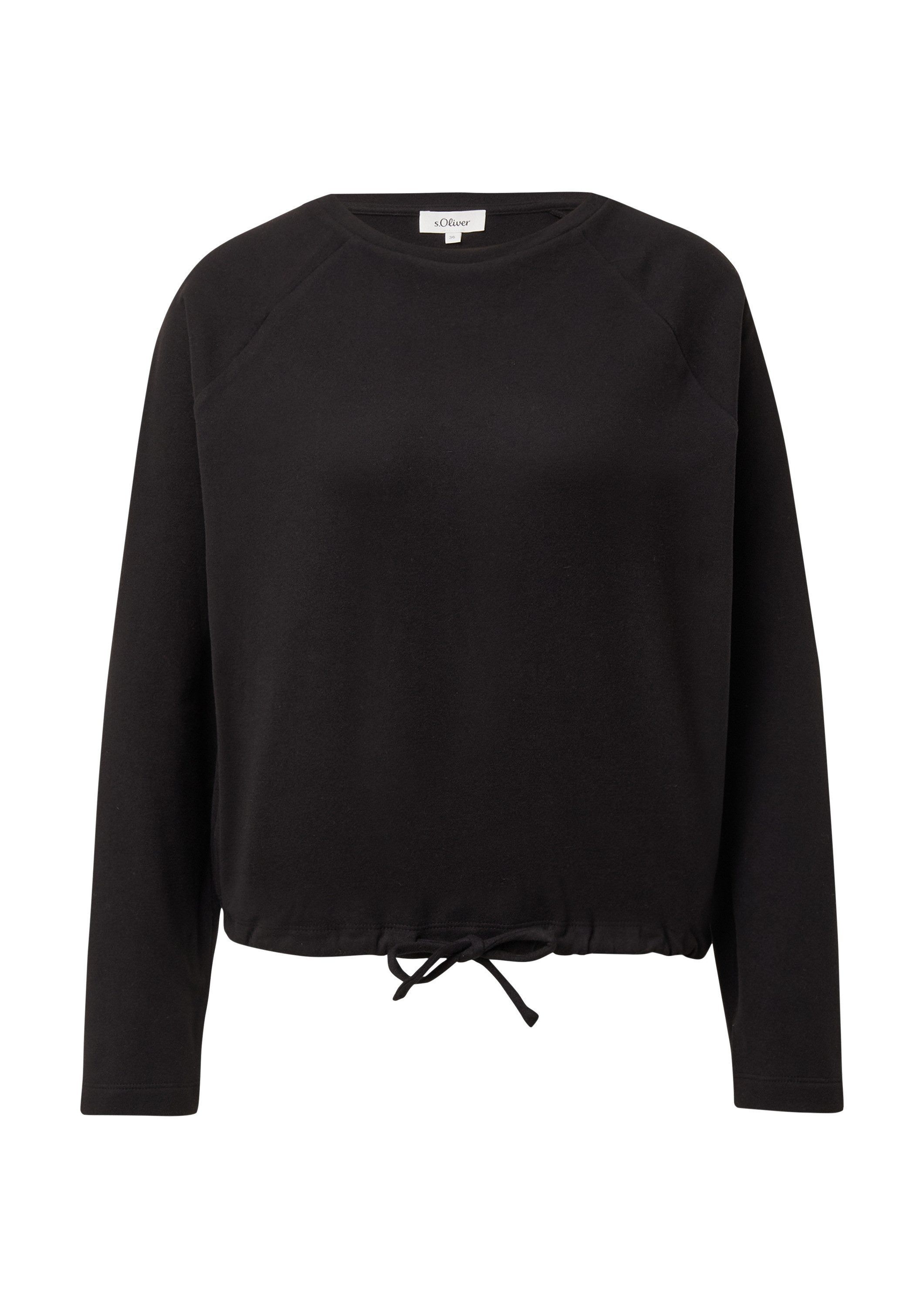 s.Oliver Sweatshirt Sweatshirt Weiches Sweatshirt mit Bindedetail günstig online kaufen