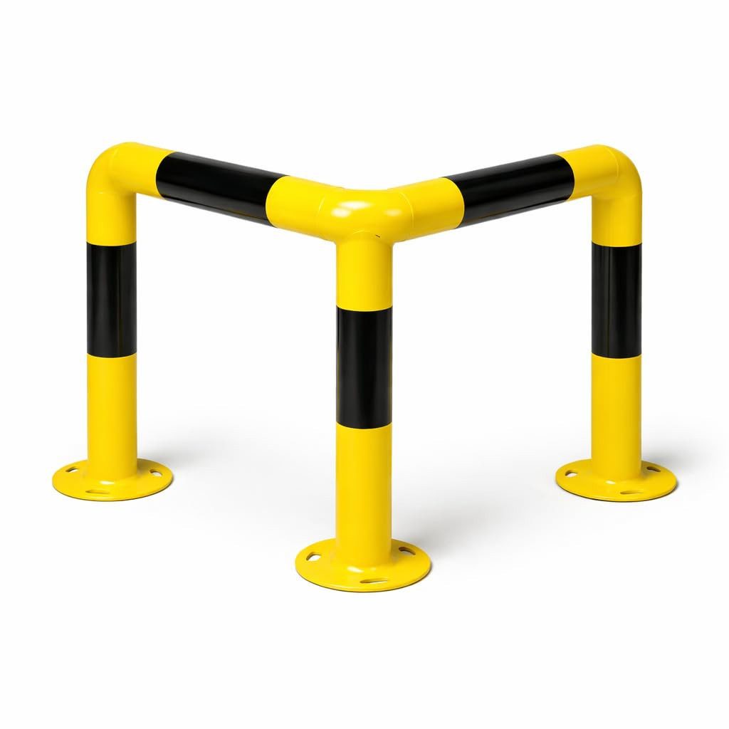 toolmate® Schutzpolster Eckschutz aus Stahl, 60 cm, gelb mit schwarzen Streifen (1 St)
