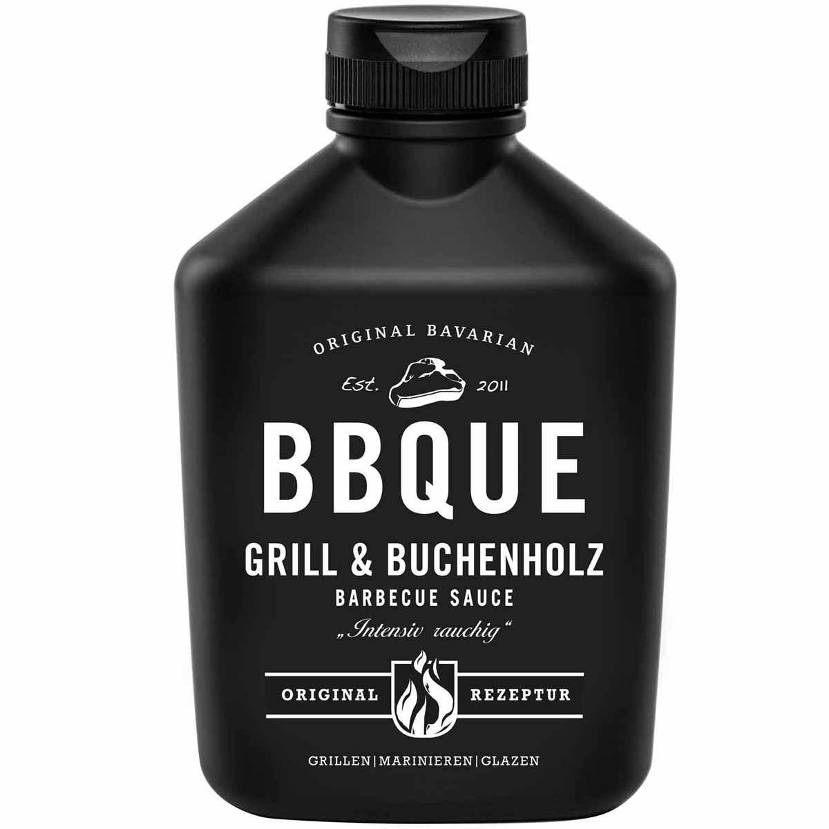 Develey Grillsauce, BBQUE Barbecue Smoker Sauce mit Buchenholz fein rauchig gewuerzt 400ml