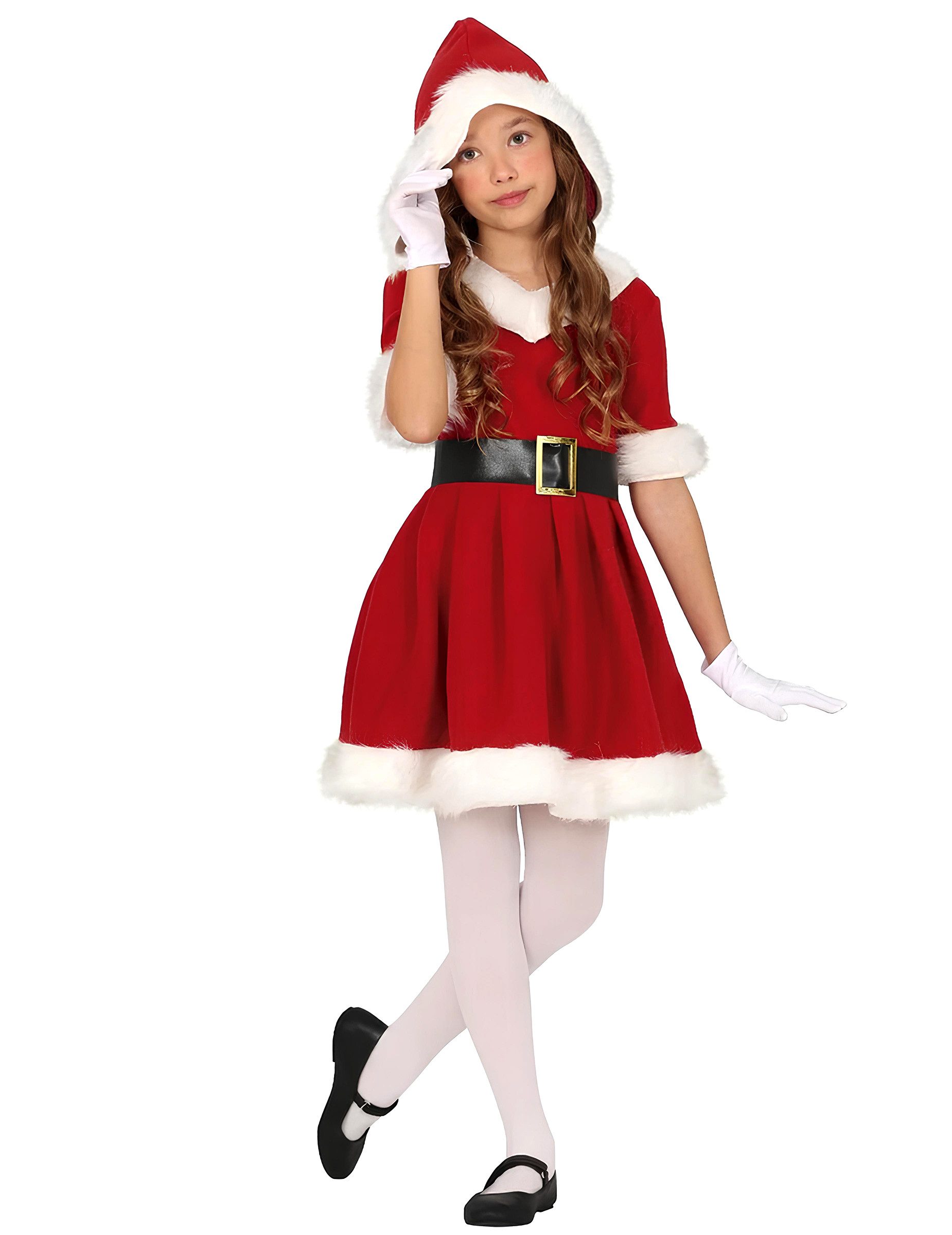 GUIRMA Kostüm Weihnachtskostüm Mädchen rot