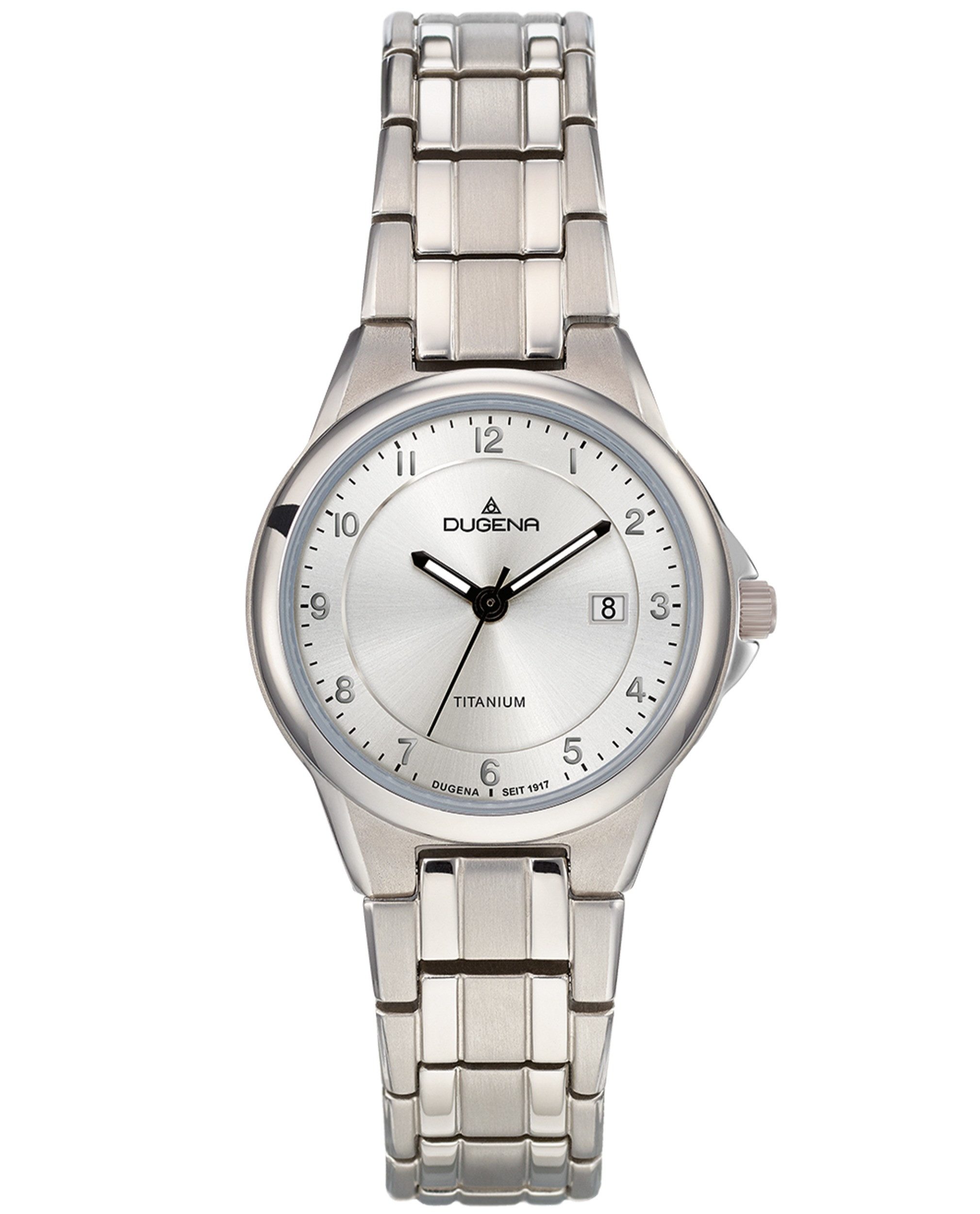 Dugena Titanuhr Dugena Damen-Uhr Gent Silber Analog Quarz Titan-Armband 4460870