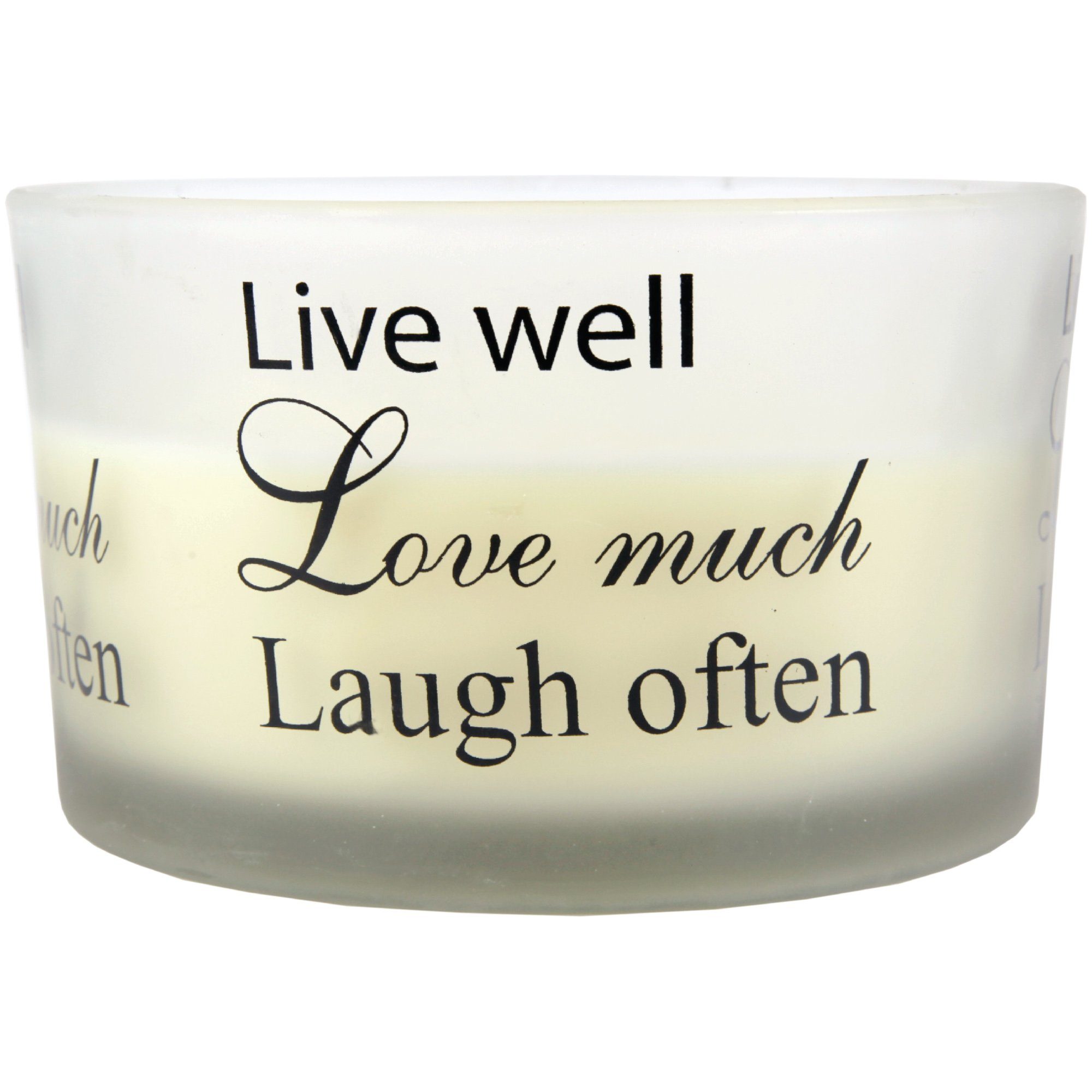 HS Candle Duftkerze (Dekokerze, 1-tlg), XXL Kerze "3 Docht" im Glas, Duftkerze "SPA" - ca. 36 Std. Brenndauer