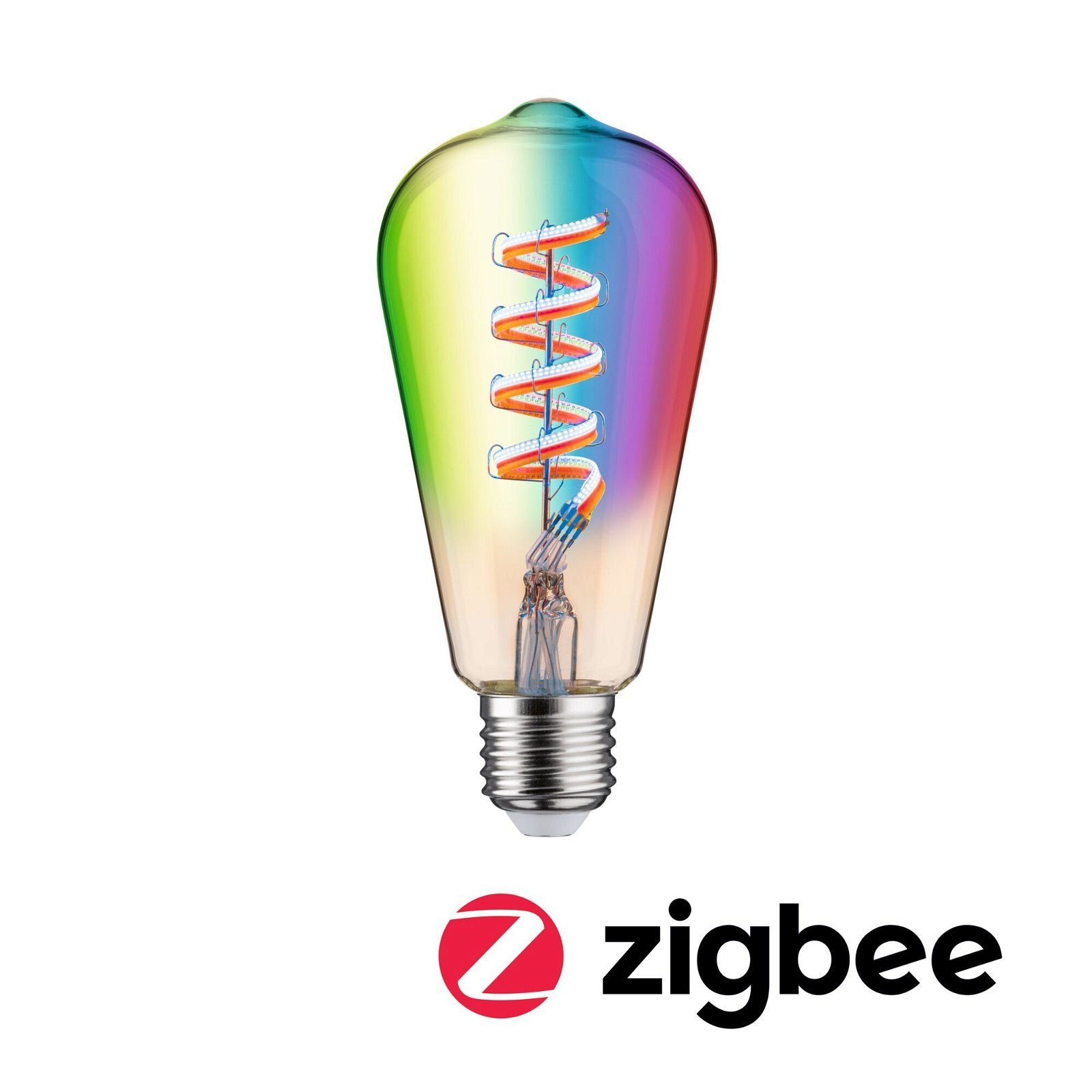 Paulmann LED-Leuchtmittel Smart Filament ST64 470lm 2200K-6500K gold 230V, 1 St., Tageslichtweiß
