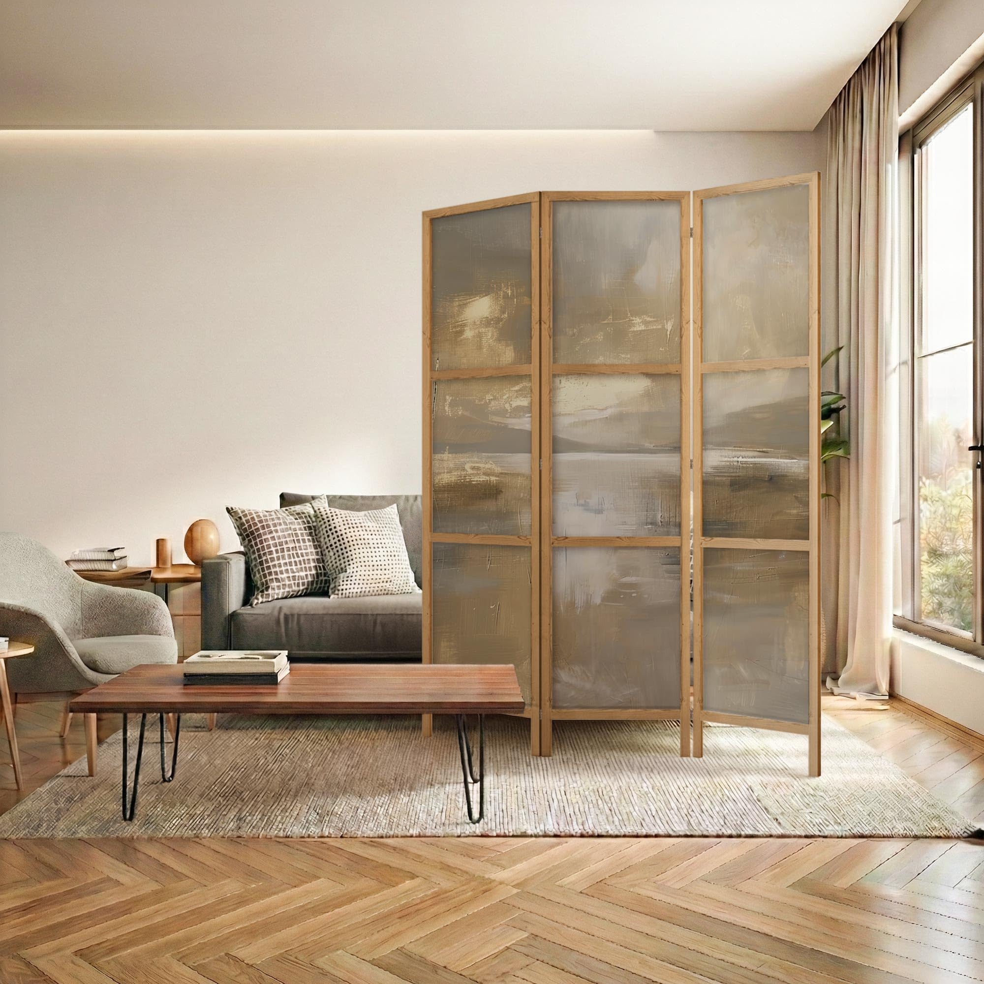 framed concept Paravent, Akustischer Raumteiler, 135x172 & 225x172 cm, beidseitig, Schallschutz