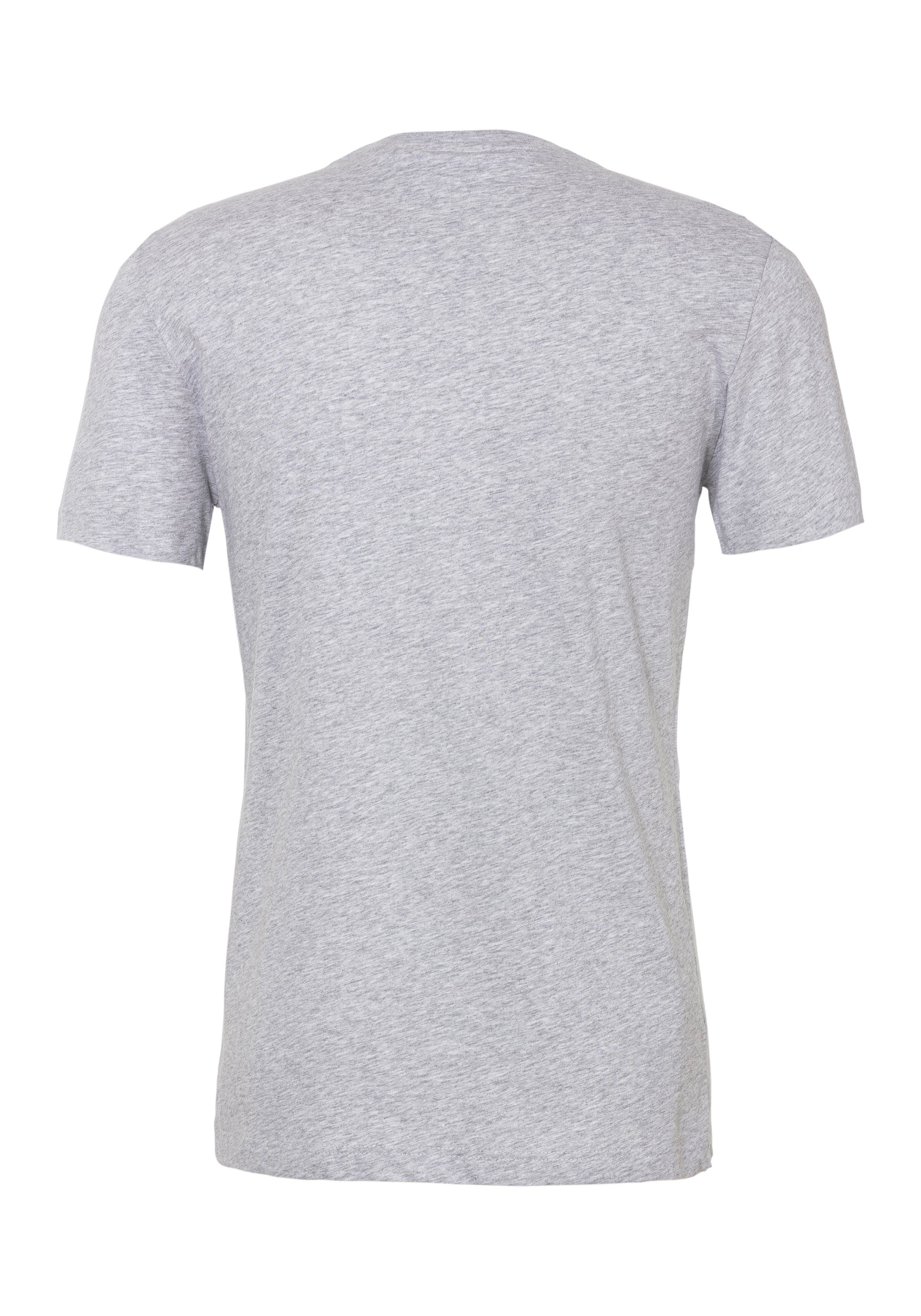 grau Rundhalsausschnitt mit meliert Lacoste (1-tlg) T-Shirt