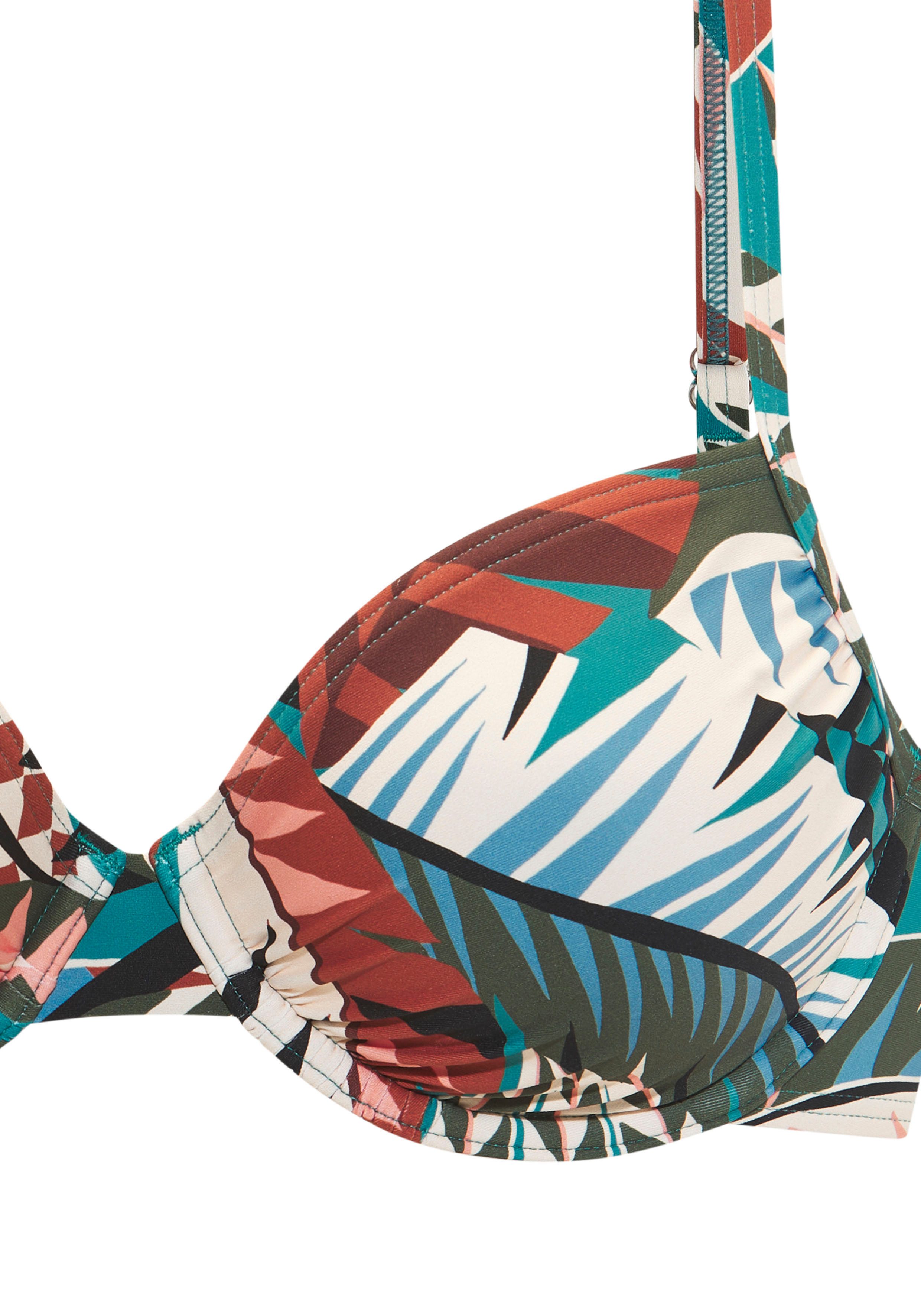 Buffalo Bügel-Bikini-Top Moana, mit modernem Allover-Print