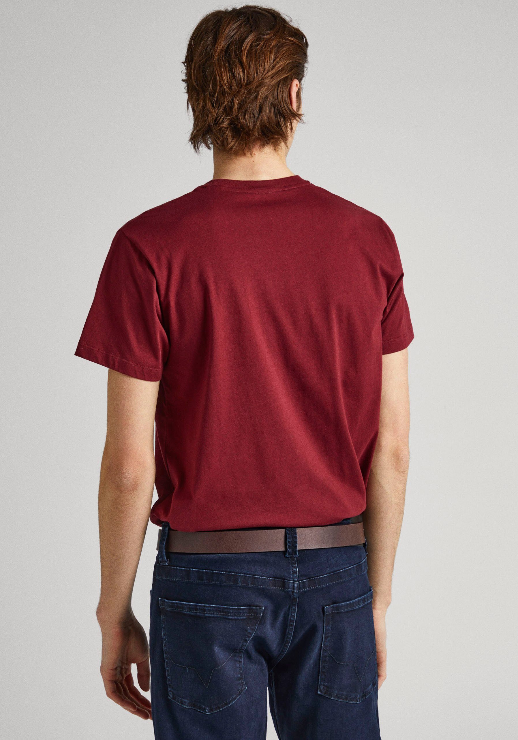 Pepe Jeans Print-Shirt burgundy EGGO