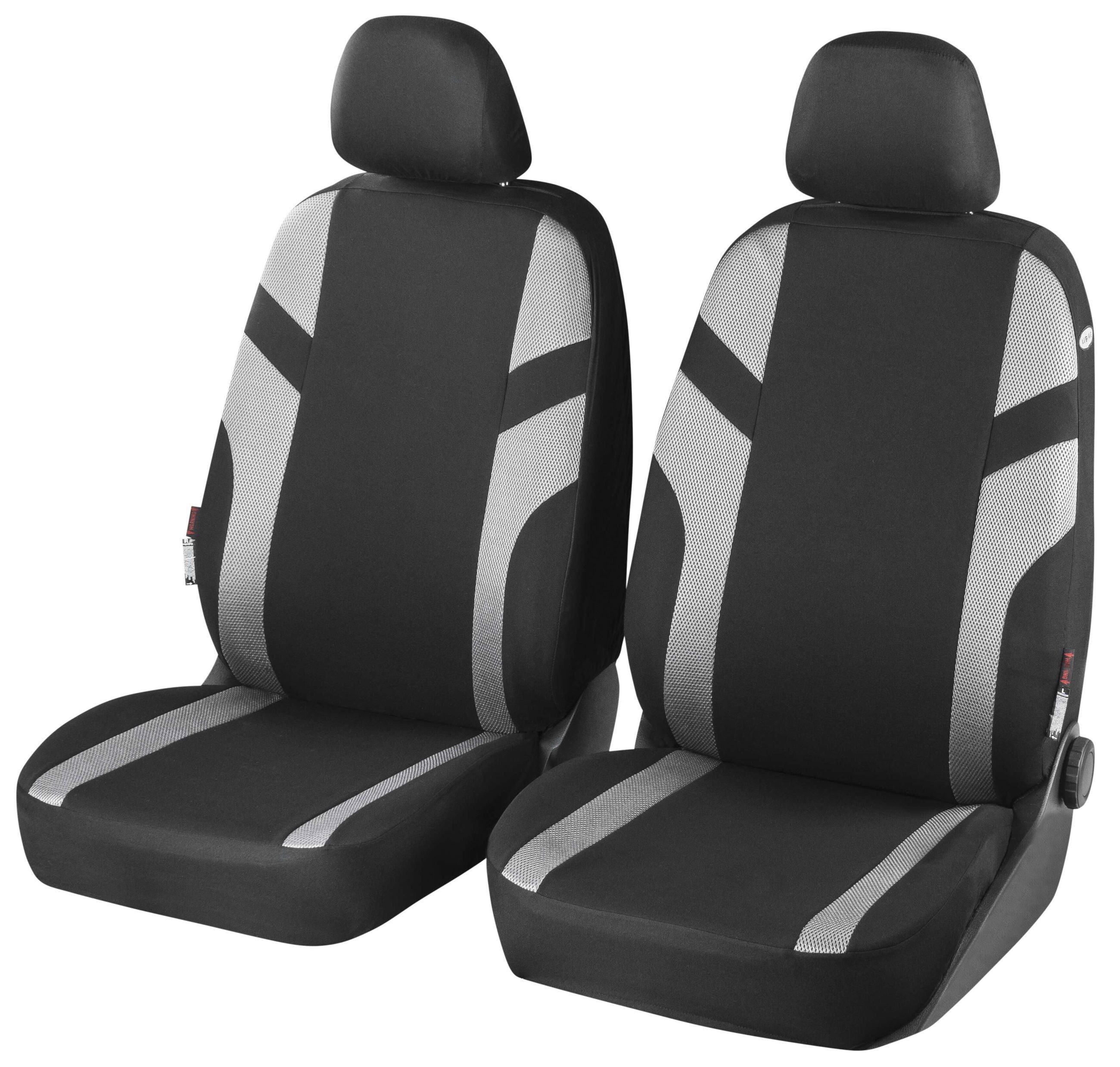 WALSER Autositzbezug Autositzbezug Stripe, 2 Vordersitzbezüge 2tlg, 2 Kopfstützenbezüge, 6-tlg.