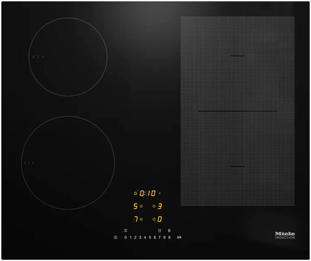 Miele Induktions-Kochfeld KM 7466 FL 125 Edition, Mit 4 Kochzonen inkl. 1 leistungsstarken PowerFlex-Kochbereich
