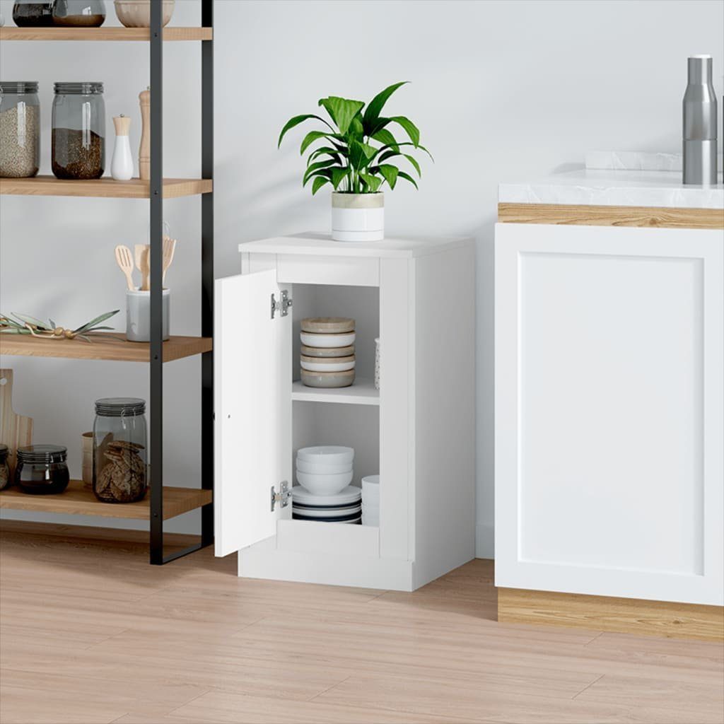 vidaXL Sideboard NA Sideboard Weiß 37,5x35,5x67,5 cm Spanplatte Kommode