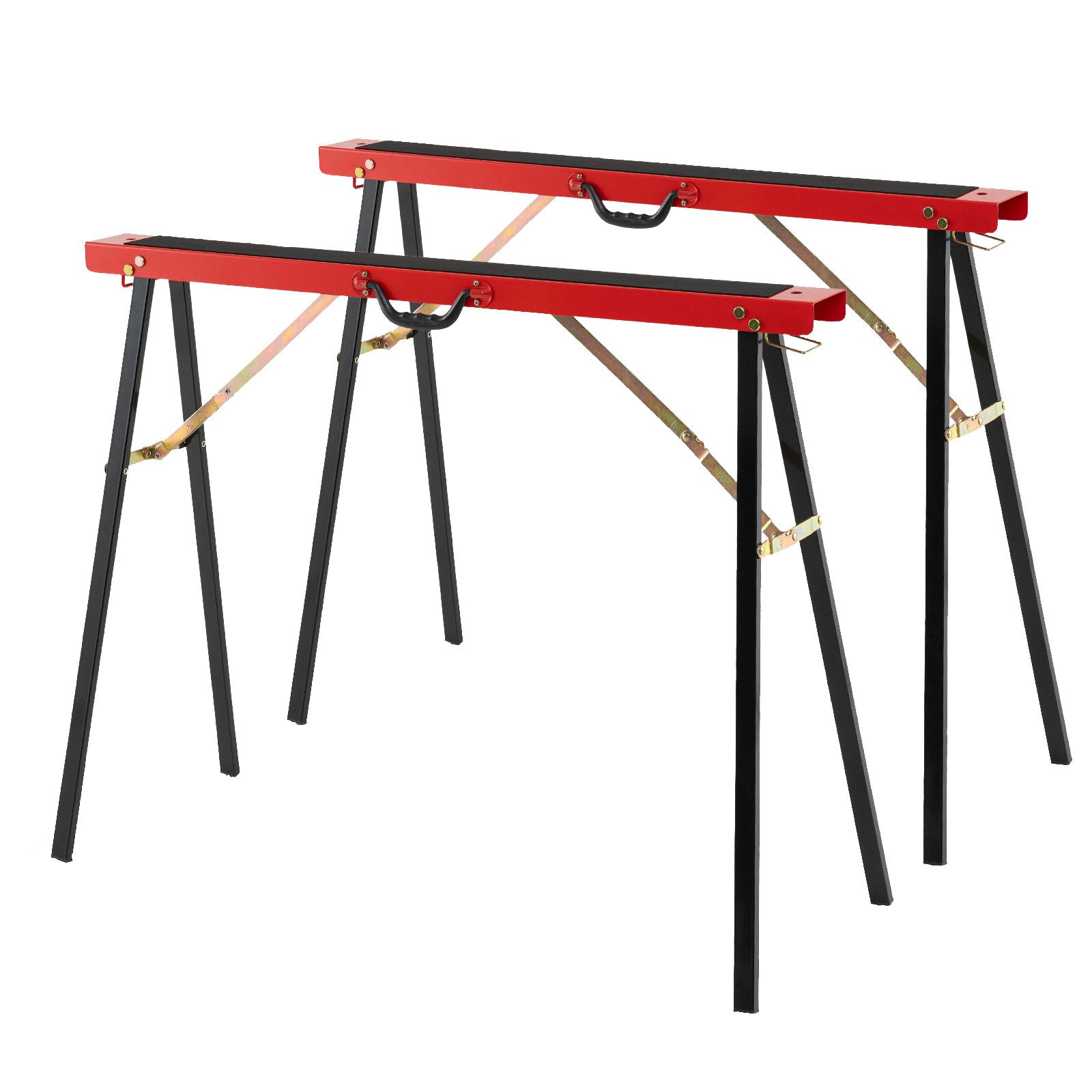 COSTWAY Sägebock, 375 kg max. Belastbarkeit, (2-St), Klappbare