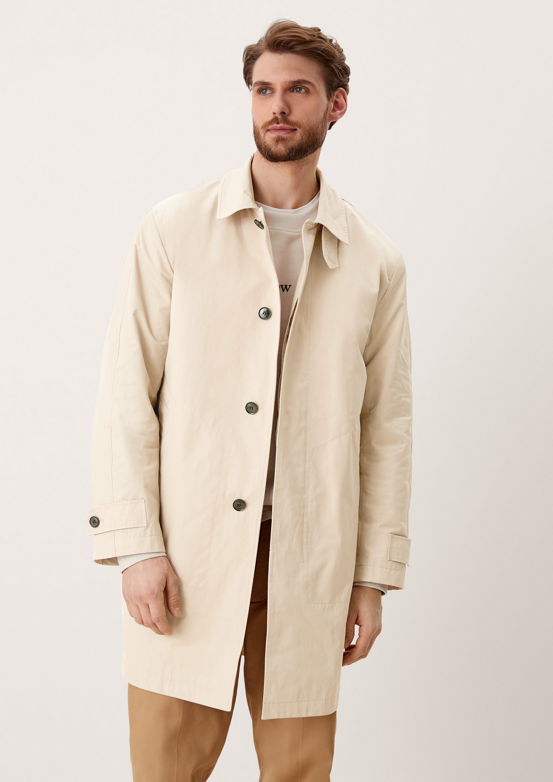 s.Oliver Trenchcoat Outdoor-Mantel Eleganter Mantel