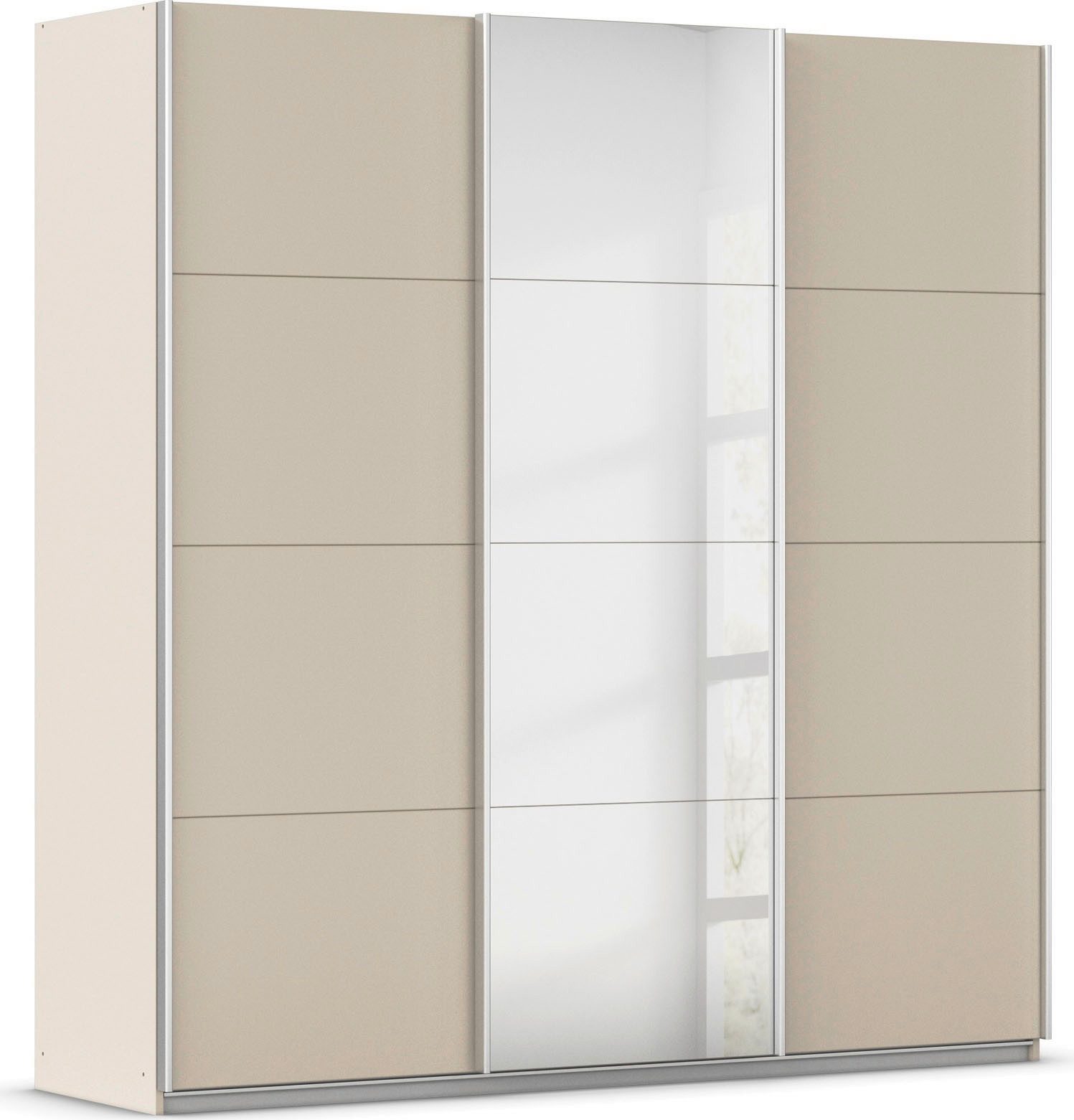 rauch Schwebetürenschrank Kleiderschrank Schrank OTTO´S CHOICE Garderobe AGORDO (in zwei Griff-Farben) Top Innenausstattung, in 4 Breiten und 2 Höhen MADE IN GERMANY