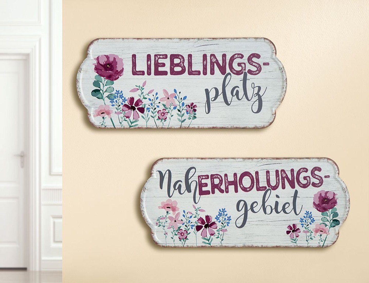 GILDE Wandbild, Garten, Vintage Outdoor Metallschild günstig online kaufen
