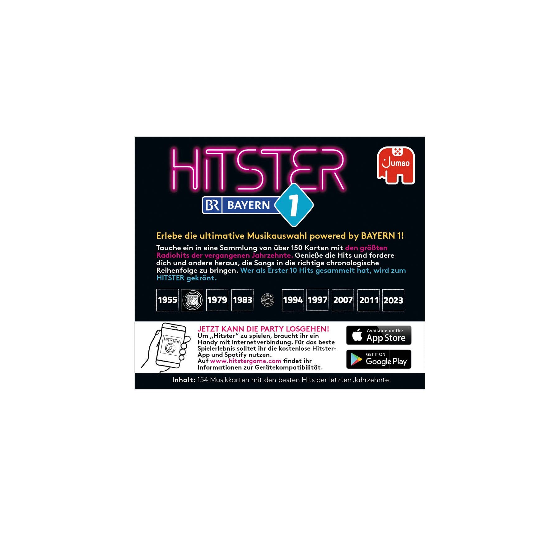 Jumbo Spiele Spielesammlung Hitster Expansion Pack (1 Stück/Version), Hitster Erweiterung, Bayern 1, Movies & TV Soundtracks, Christmas, Urban & Hip-Hop