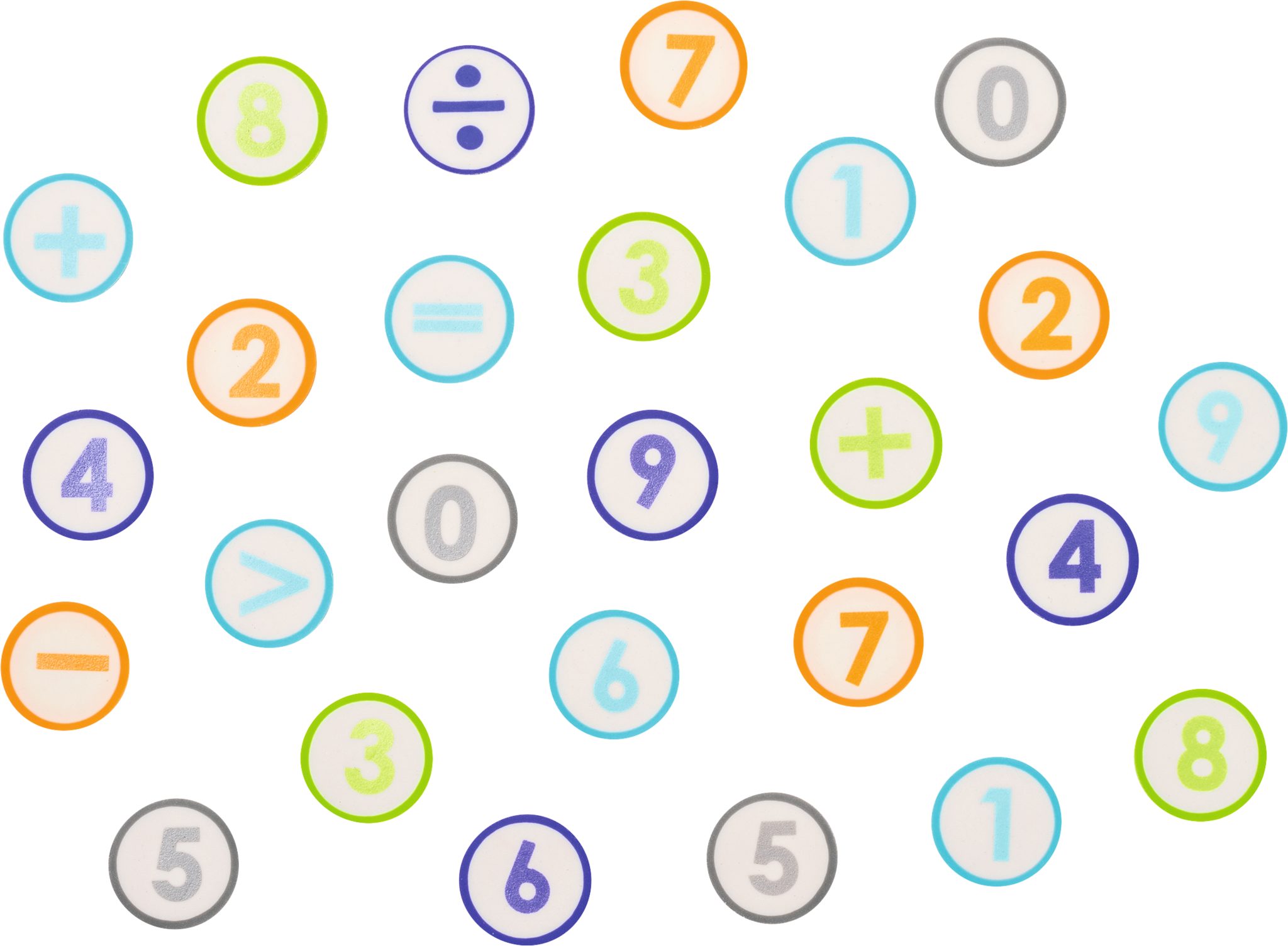 BRUNNEN Radiergummi Radiergummi-Set 26-teilig „Schultüte Zahlen“, mehrfarbig