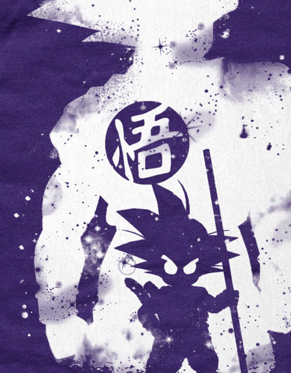 Energie style3 T-Shirt Kamehameha Dragon Ball lila Herren Beam Print-Shirt Gallic