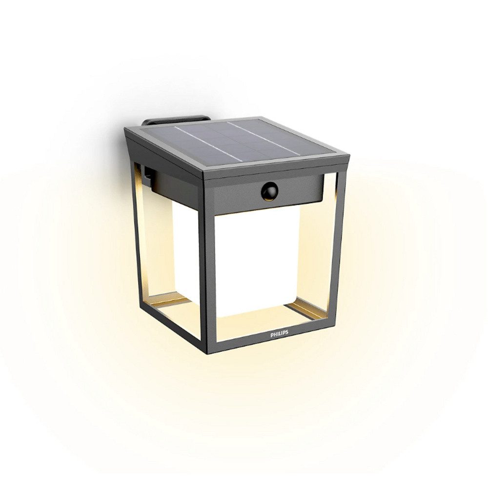 Philips Außen-Wandleuchte Philips LED Blaise 929004631501 Solar-Außenwandleuchte mit Bewegungsme