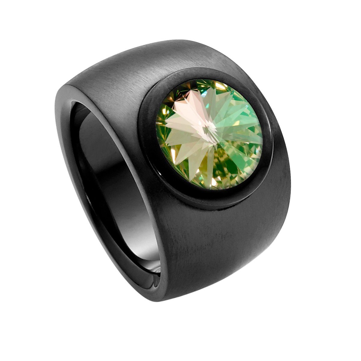 Heideman Fingerring Coma Verlauf Schwarz 1 Tlg Mit Swarovski Stein Weiss Oder Farbig Online Kaufen Otto