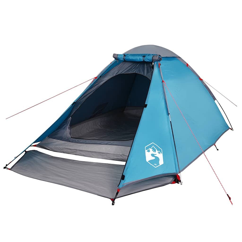 vidaXL Kuppelzelt Kuppel-Campingzelt 4 Personen Blau Wasserdicht, (1 tlg)