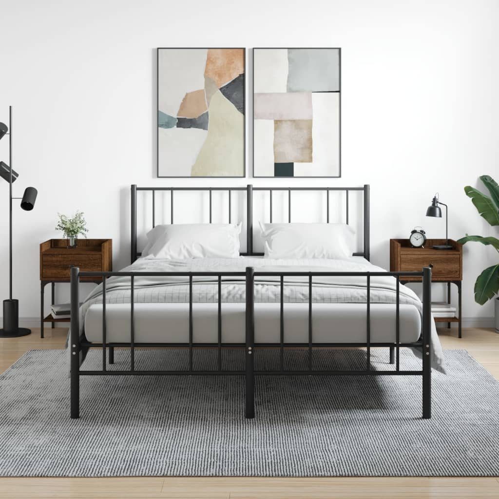 Nachttisch Nachttische 2 Stk. Braun Eichen-Optik 40,5x31x60 Holzwerkstoff