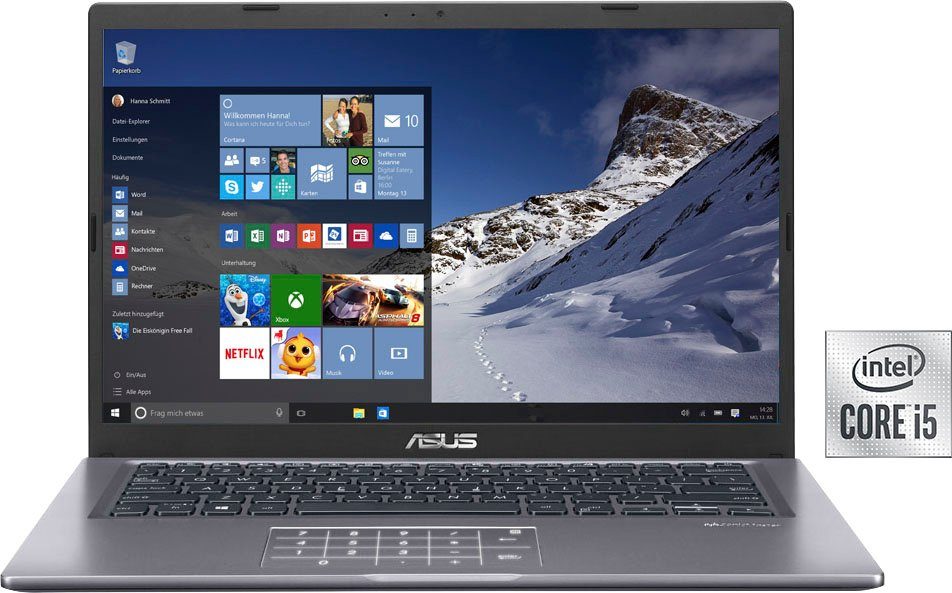 Asus Vivobook 14 F415JP-EB103T Notebook (35,56 cm/14 Zoll, Intel Core i5  1035G1, GeForce®, 512 GB SSD, Kostenloses Upgrade auf Windows 11)