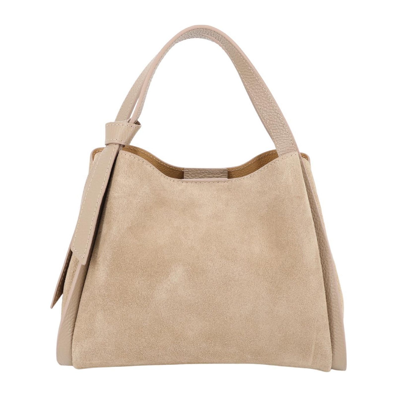 BRISE TASCHE Schultertasche Ayla (1-teilig, Tasche inkl. Schulterriemen), Wildleder, zwei Magnetfächer und Mittelfach mit Reißverschluss