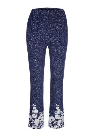 M. COLLECTION Брюки с gummiertem Blütendruckdes...