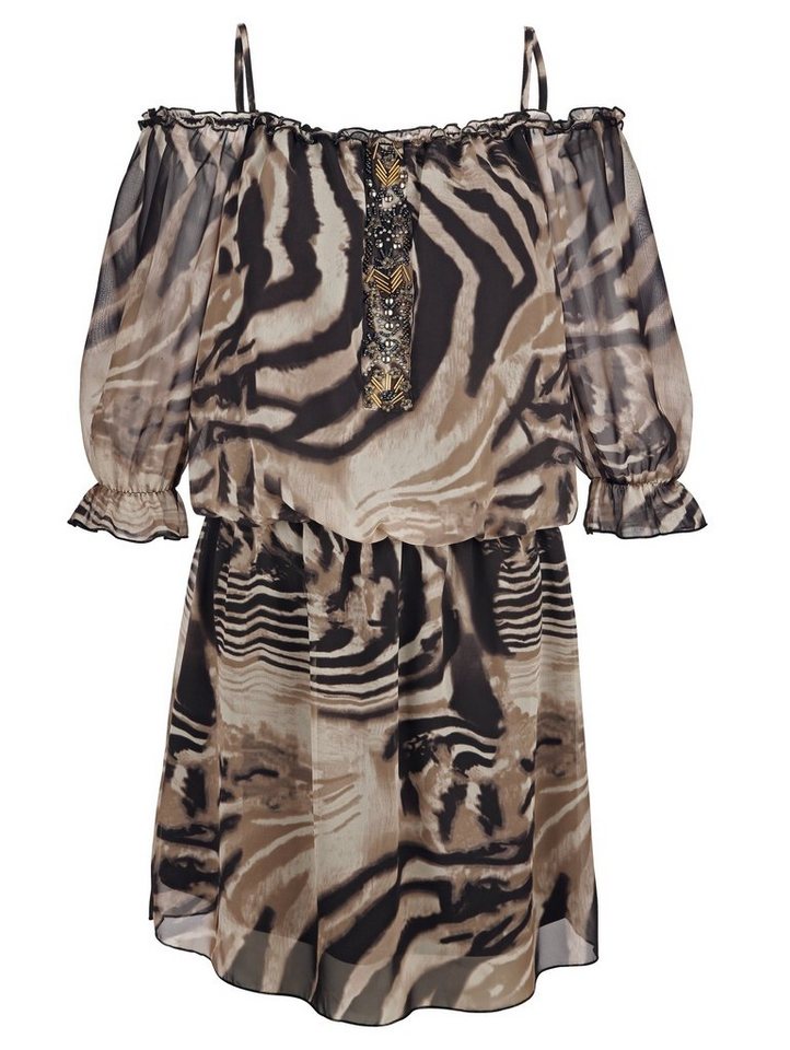 Amy Vermont Kleid allover bedruckt in bunt