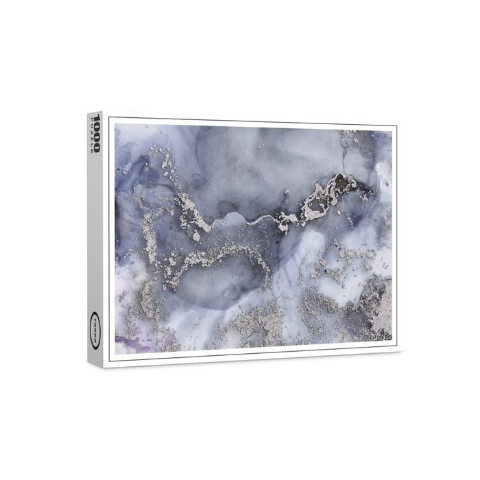 raxxa Puzzle Premium-Puzzle "Liquid Silver Marble" FSC® 1000 Puzzleteile