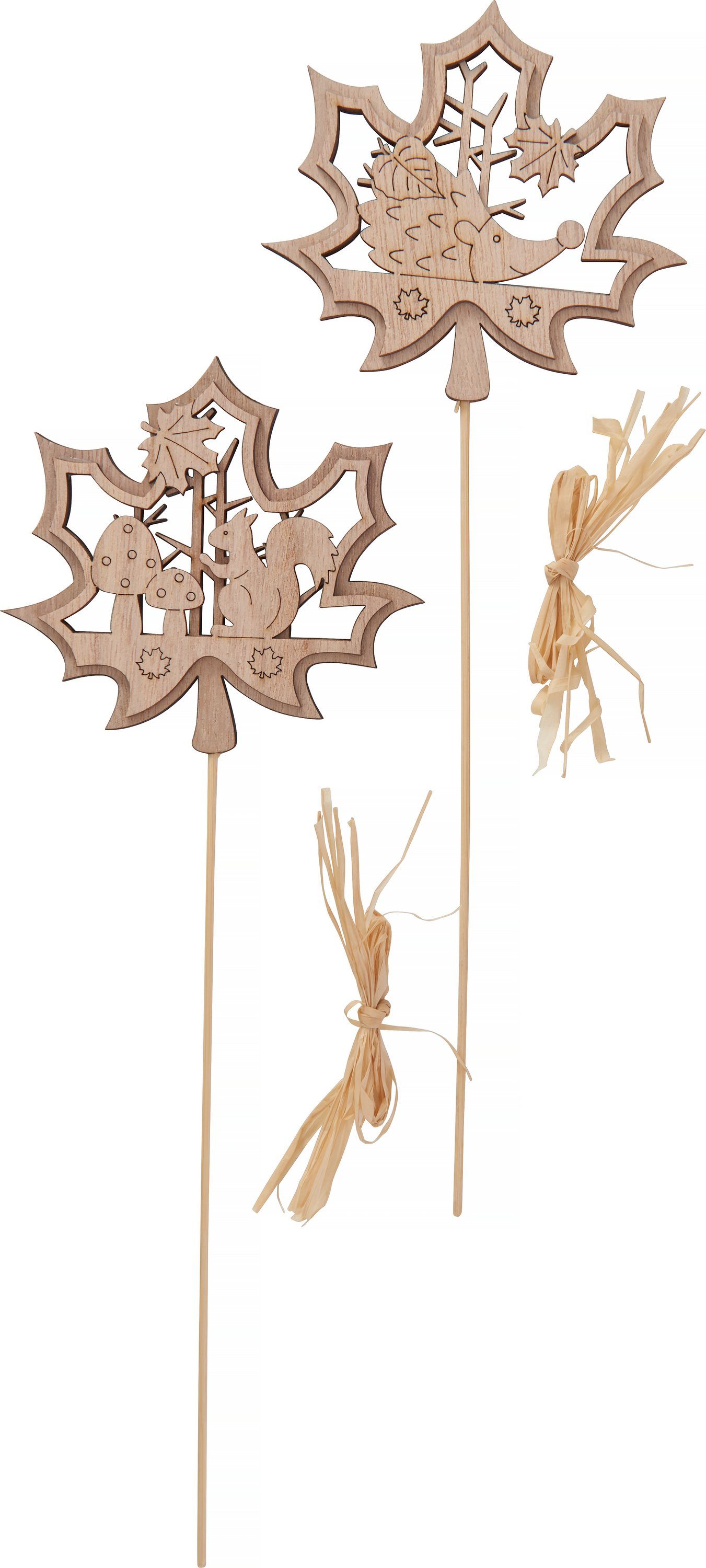 Gartenstecker Ahornblätter