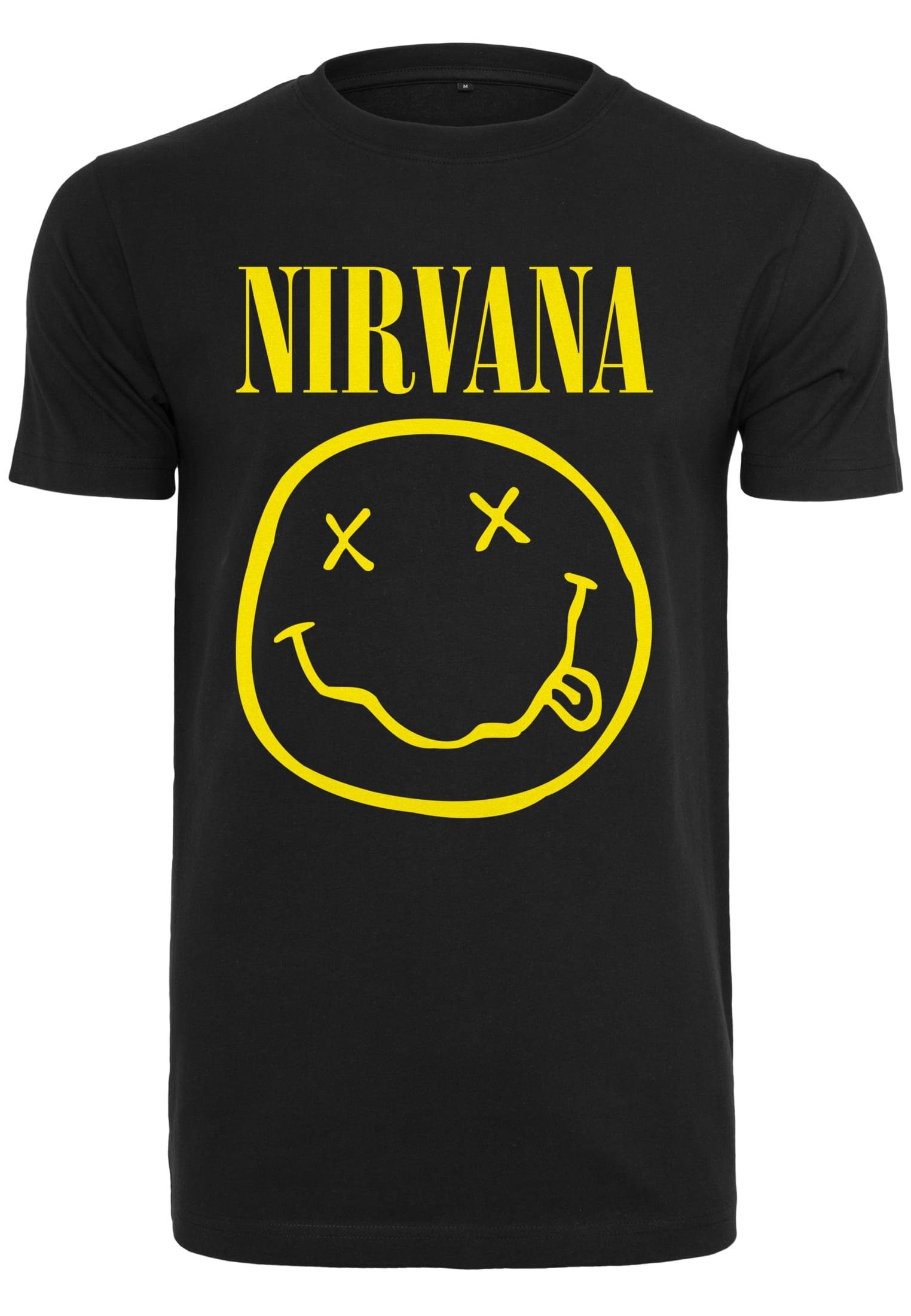 Lithium Merchcode Herren (1-tlg) T-Shirt Tee black Nirvana