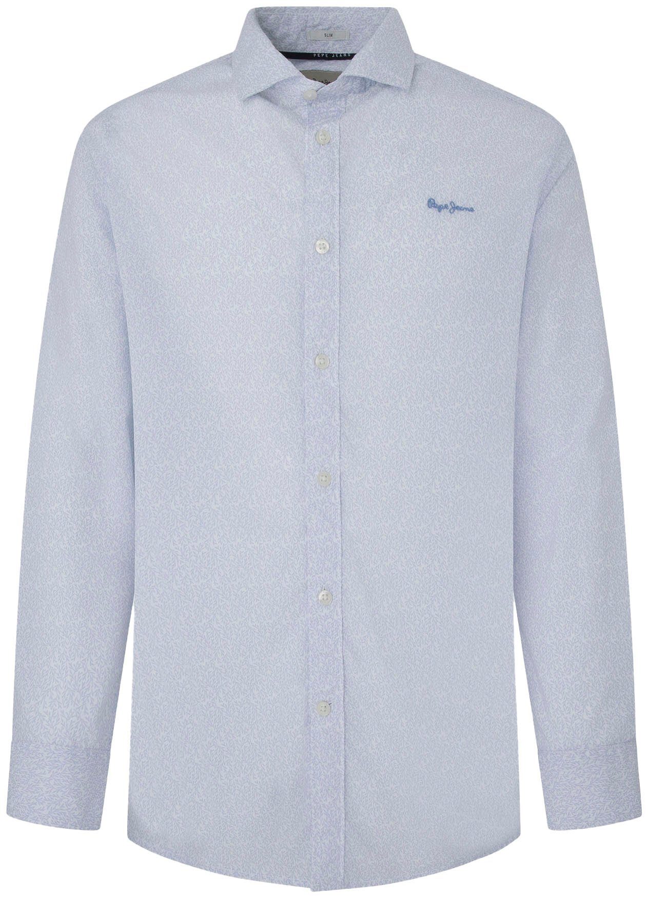 Pepe Jeans Langarmhemd mit Logo-Schriftzug auf günstig online kaufen