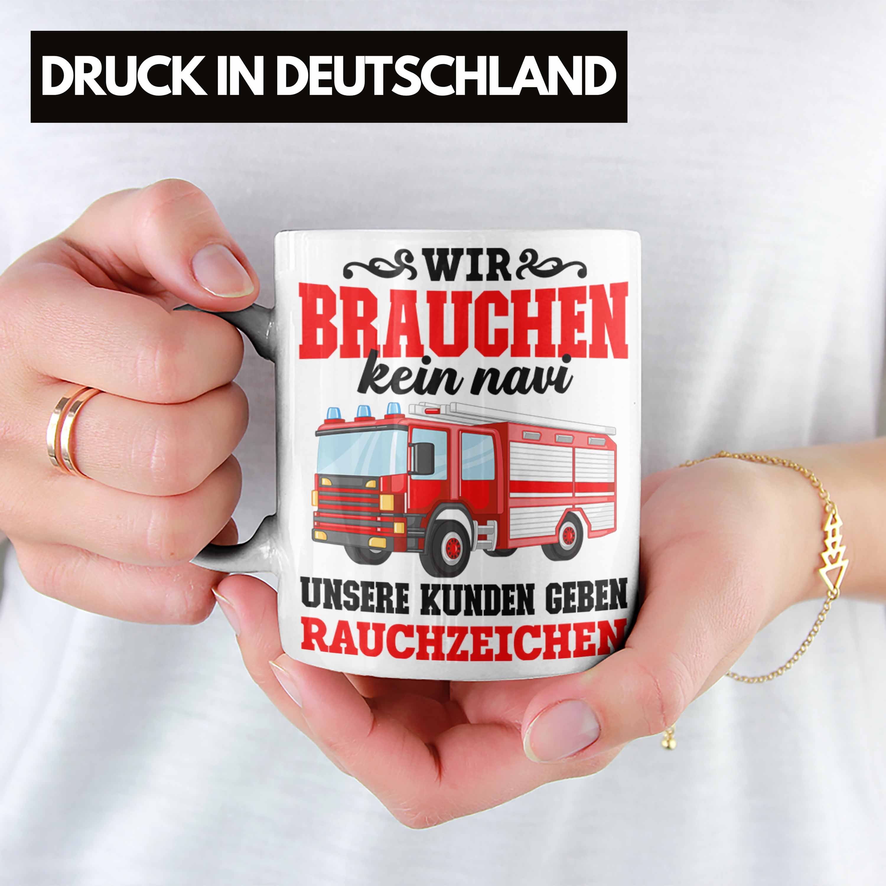 Trendation Tasse Trendation - Feuerwehr Tasse Geschenk Feuerwehrgeschenkartikel Mann Mä