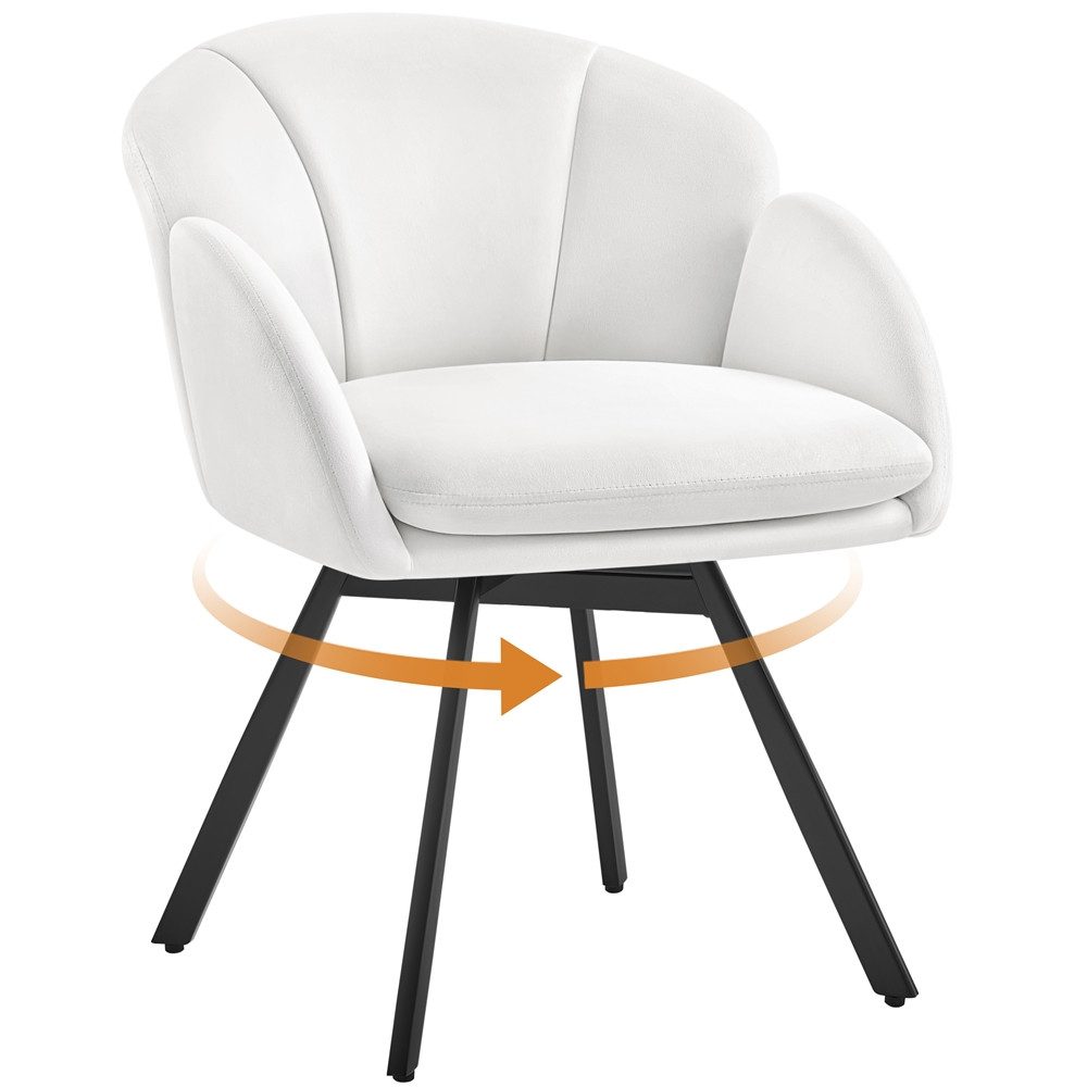 Yaheetech Esszimmerstuhl Polsterstuhl mit Schwenkbarem Sitz, Loungesessel S günstig online kaufen