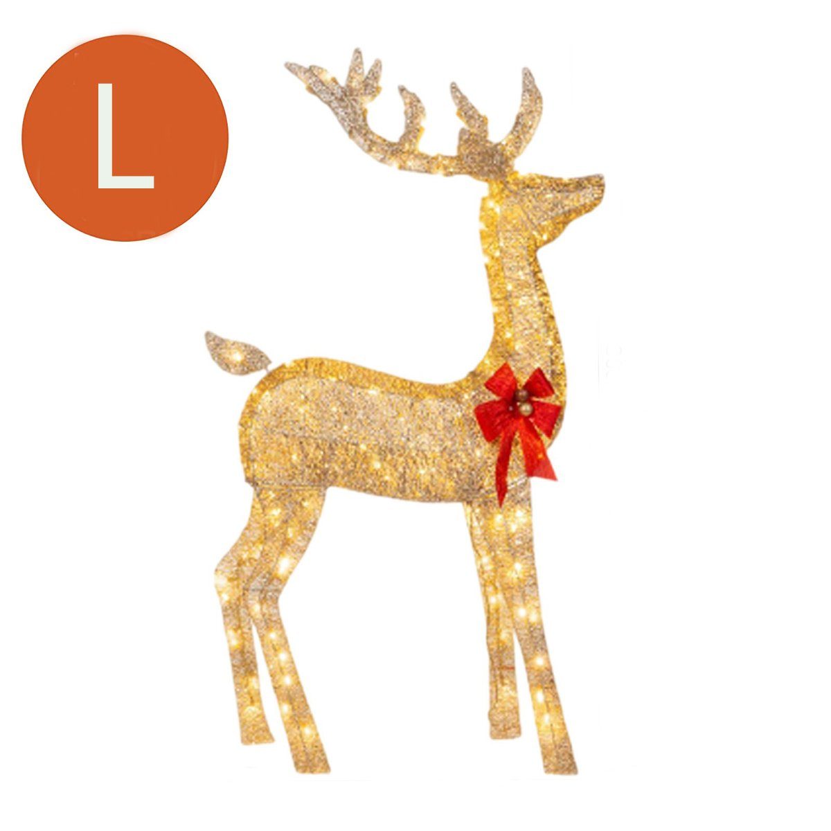 autolock Weihnachtsfigur 1Pcs Weihnachtsbeleuchtung LED Rentier Aussen Beleuchtet, Weihnachtshirsch Weihnachtsdeko für Außen Innen