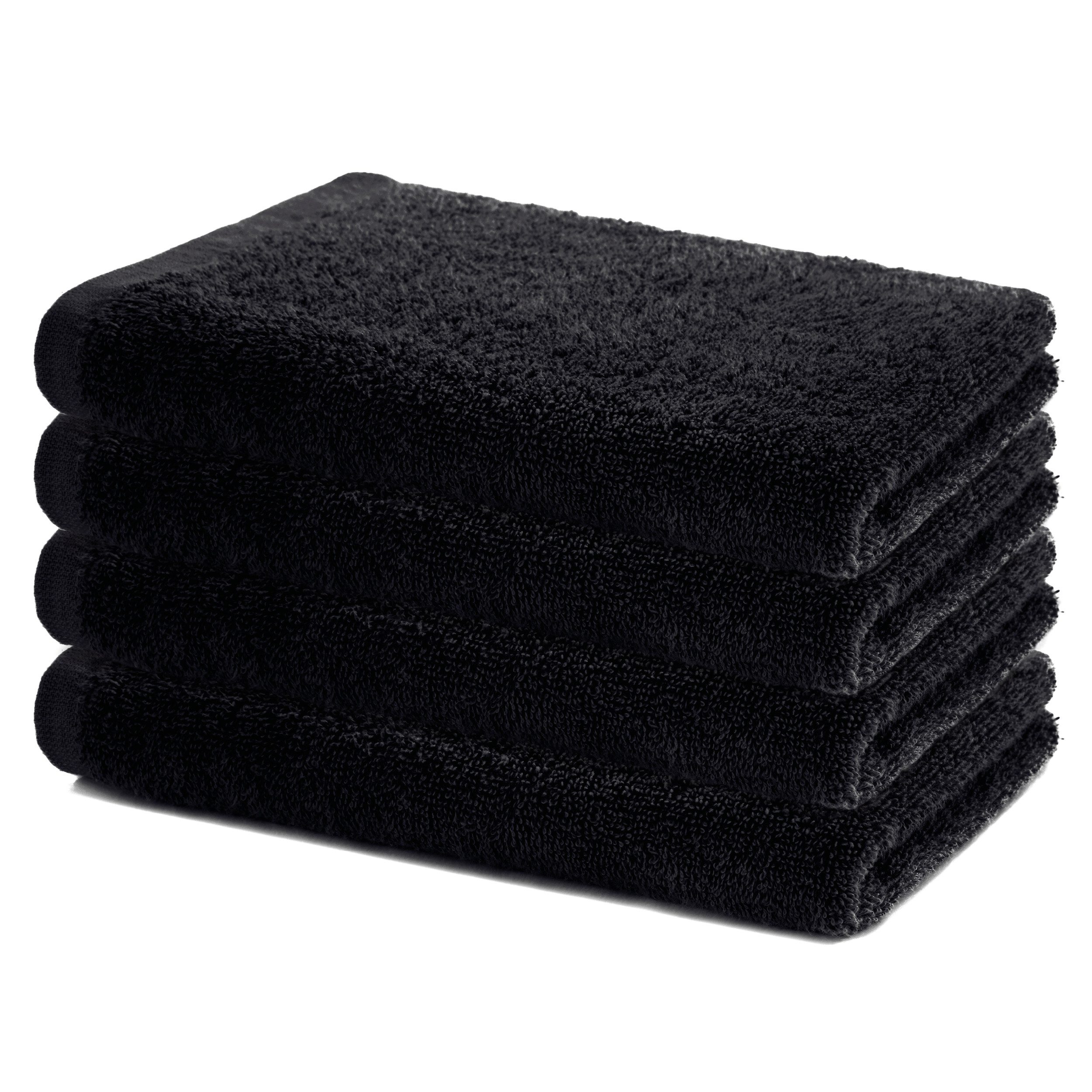 Lavea Handtücher Sydney Serie, (4-St), 500 g/m² Frottier, weich & saugstark, pflegeleicht