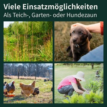 VERDOBA Zaun Teichzaun Gartenzaun Hundezaun - Metall Gitterzaun aus Zaunelementen