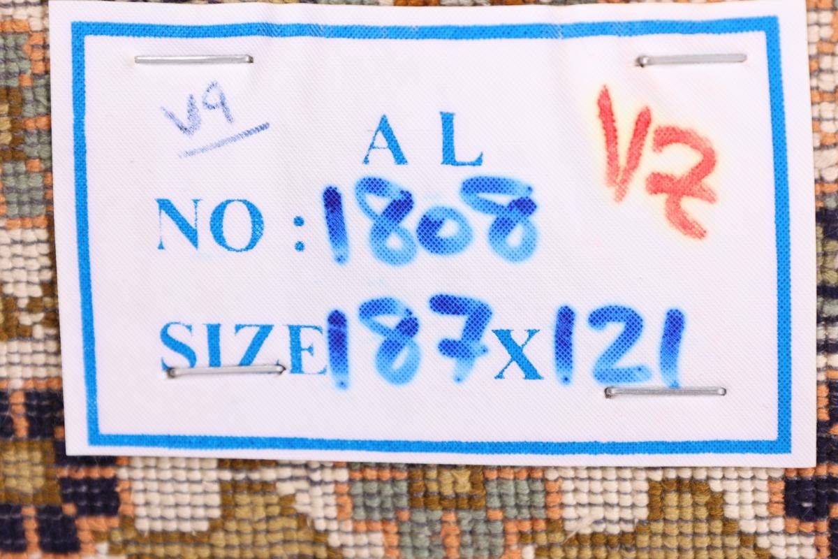 Nain 122x188 mm rechteckig, 4 Seide Trading, Kaschmir Höhe: Seidenteppich Orientteppich, Handgeknüpfter